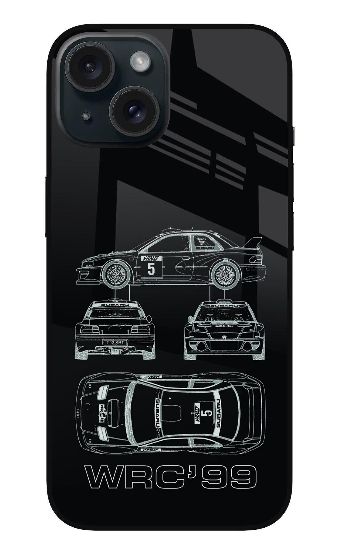 WRC'99 iPhone 15 Glass Case