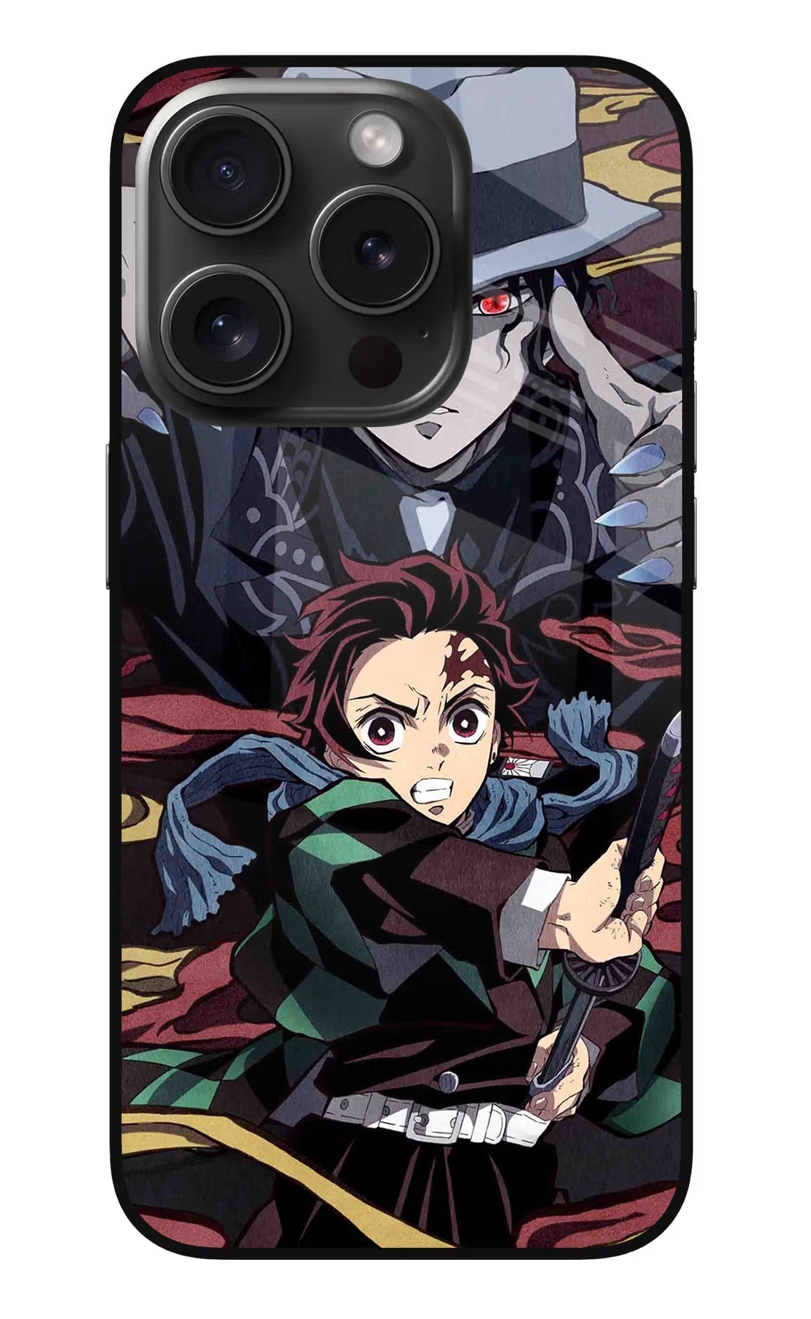 Demon Slayer iPhone 15 Pro Max Glass Case Back Cover by Casekaro