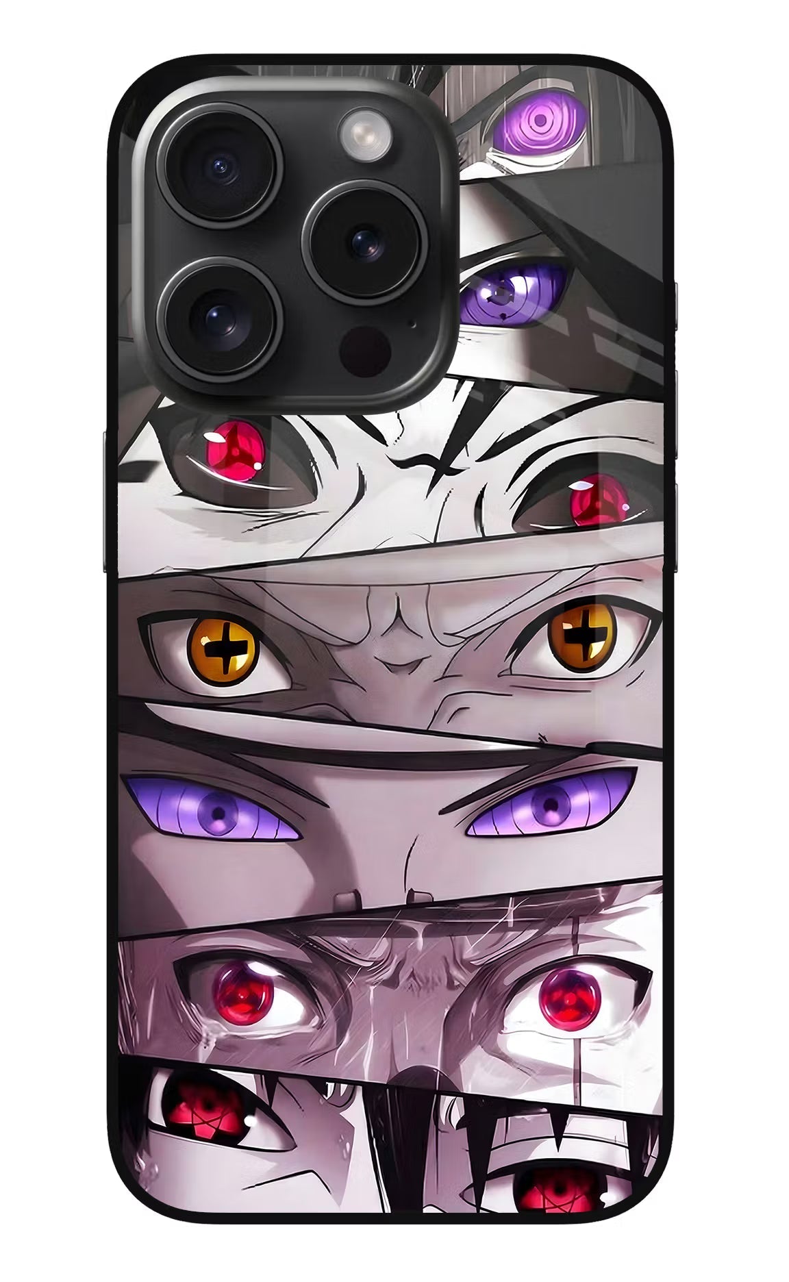 Naruto Anime iPhone 15 Pro Max Glass Case Back Cover by Casekaro