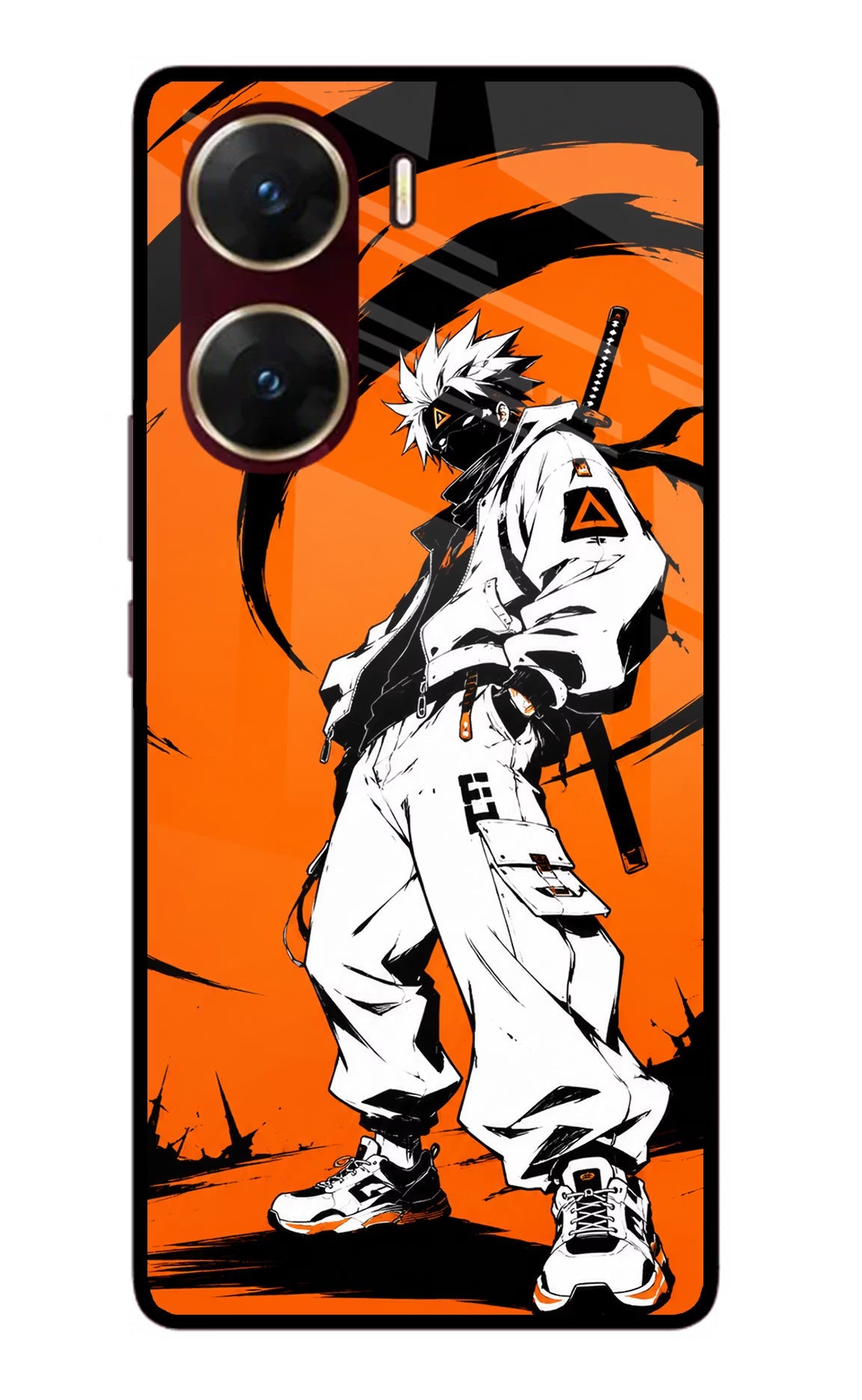 Street Samurai  Vivo V29E Glass Case