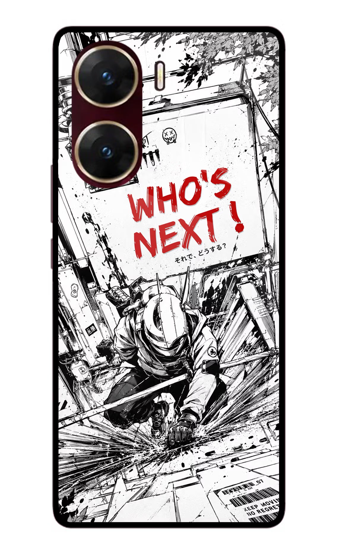 Who's Next Vivo V29E Glass Case Back Cover by Casekaro