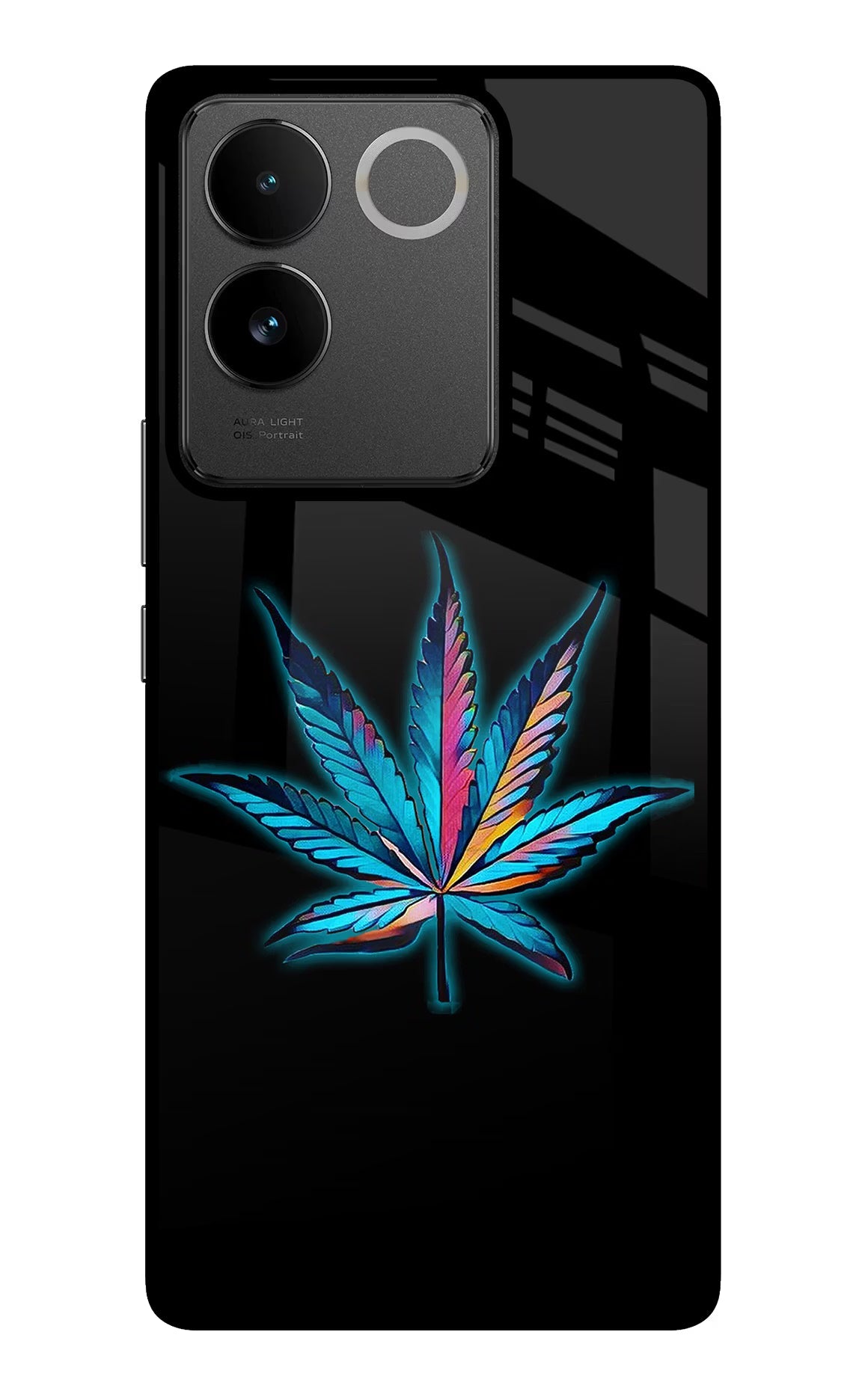 Weed IQOO Z7 Pro 5G Glass Case Back Cover by Casekaro