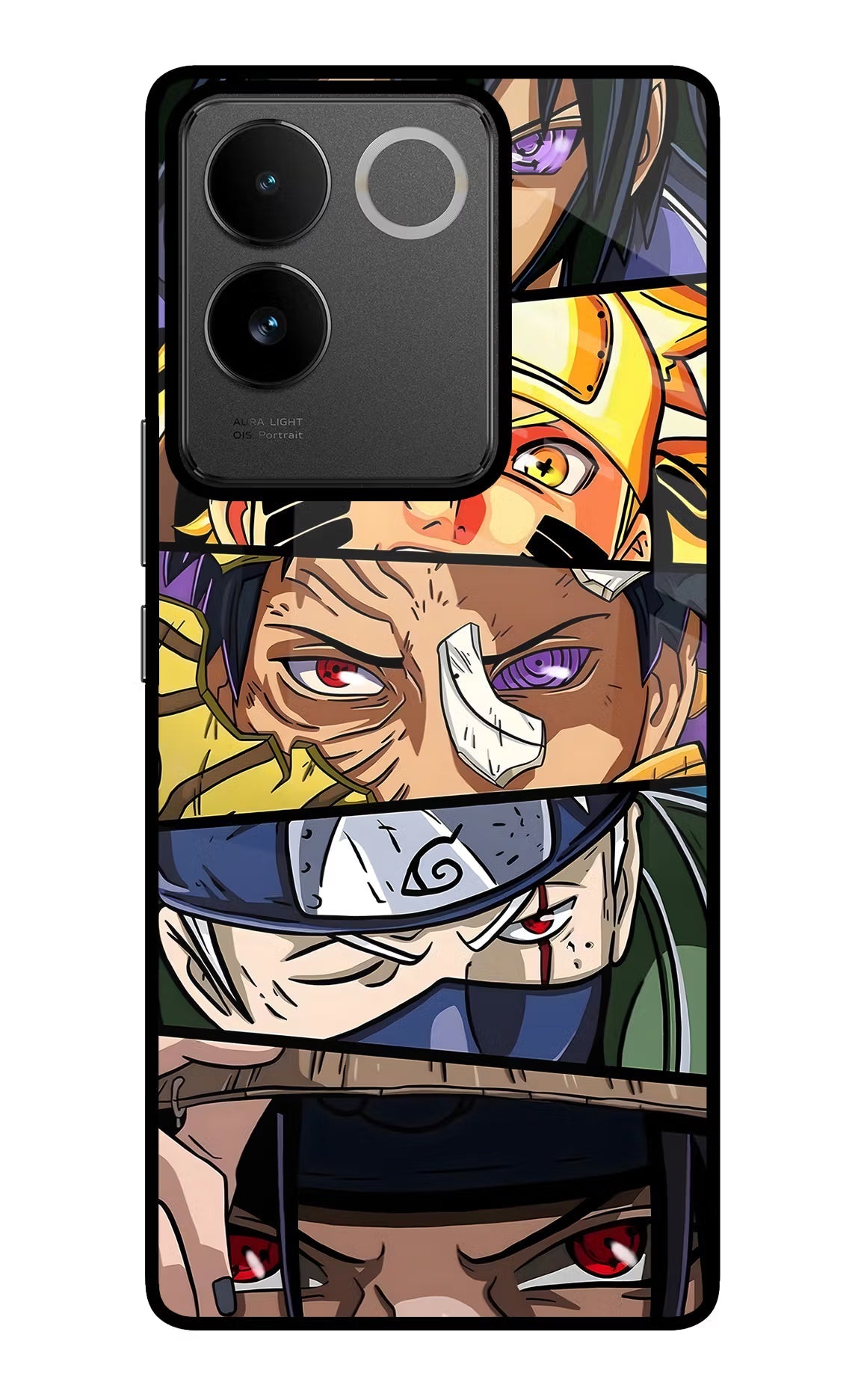 Naruto Character IQOO Z7 Pro 5G Glass Case Back Cover by Casekaro