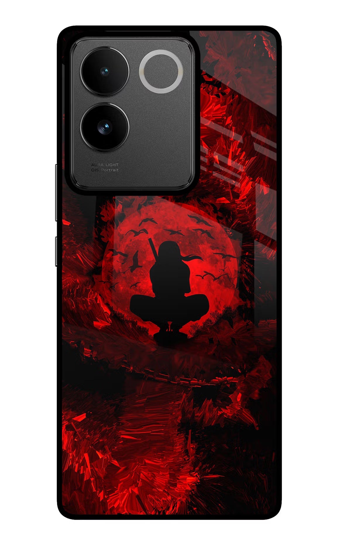 Itachi Uchiha IQOO Z7 Pro 5G Glass Case Back Cover by Casekaro