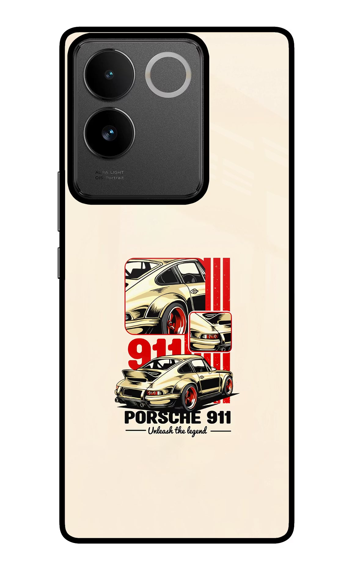 Classic Porsche 911 IQOO Z7 Pro 5G Glass Case Back Cover by Casekaro