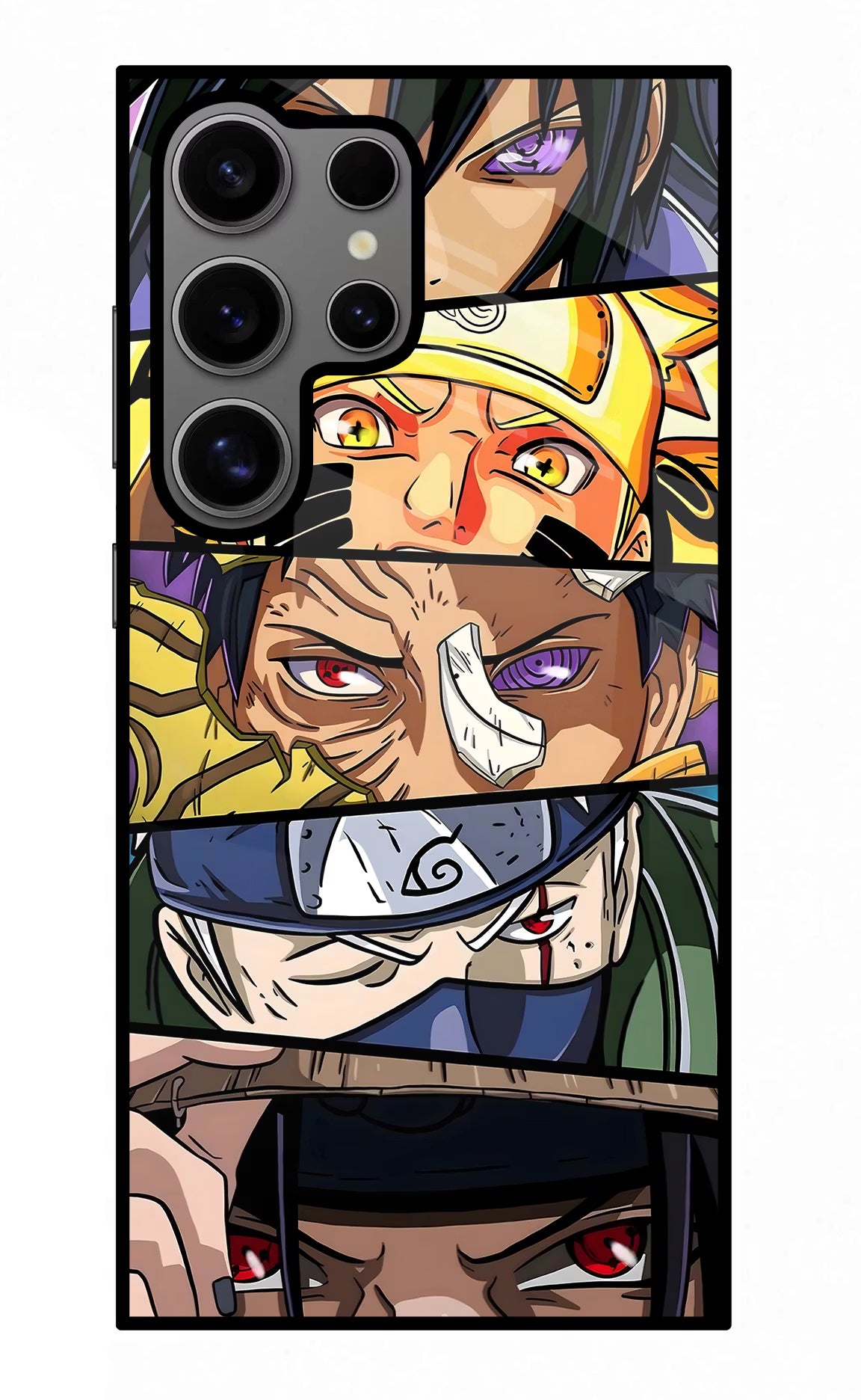 Naruto Character Samsung S24 Ultra Glass Case Back Cover by Casekaro