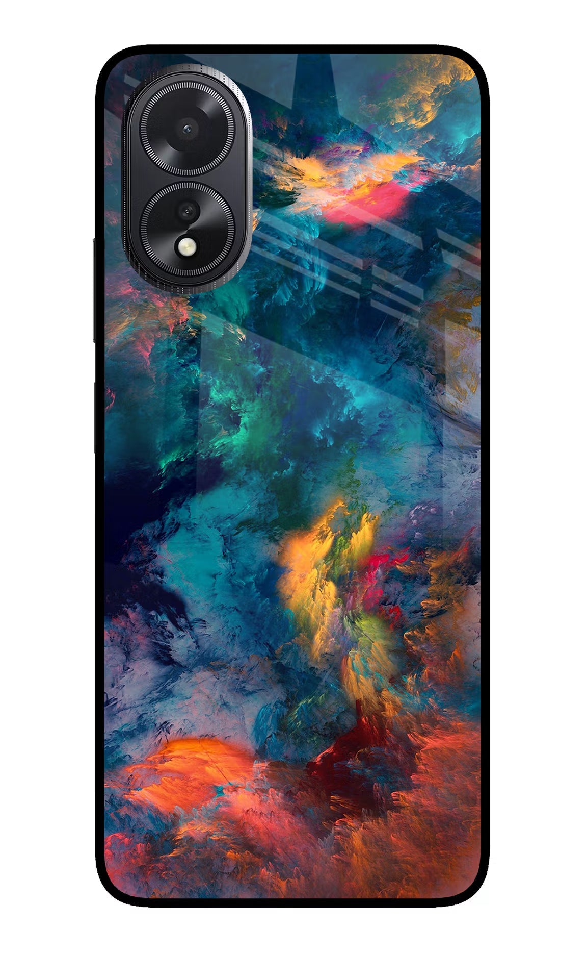 Artwork Paint Oppo A18/Oppo A38 Glass Case Back Cover by Casekaro