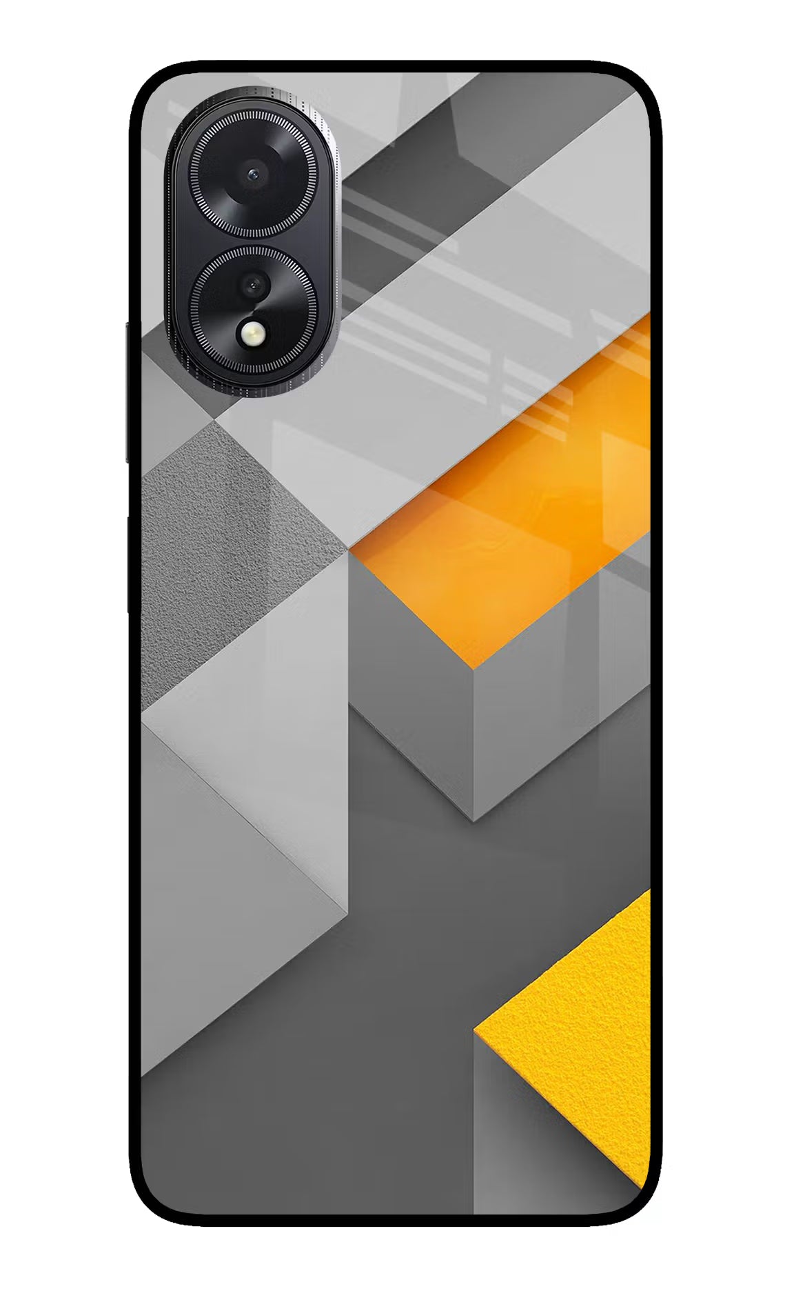 Abstract Oppo A18/Oppo A38 Glass Case Back Cover by Casekaro