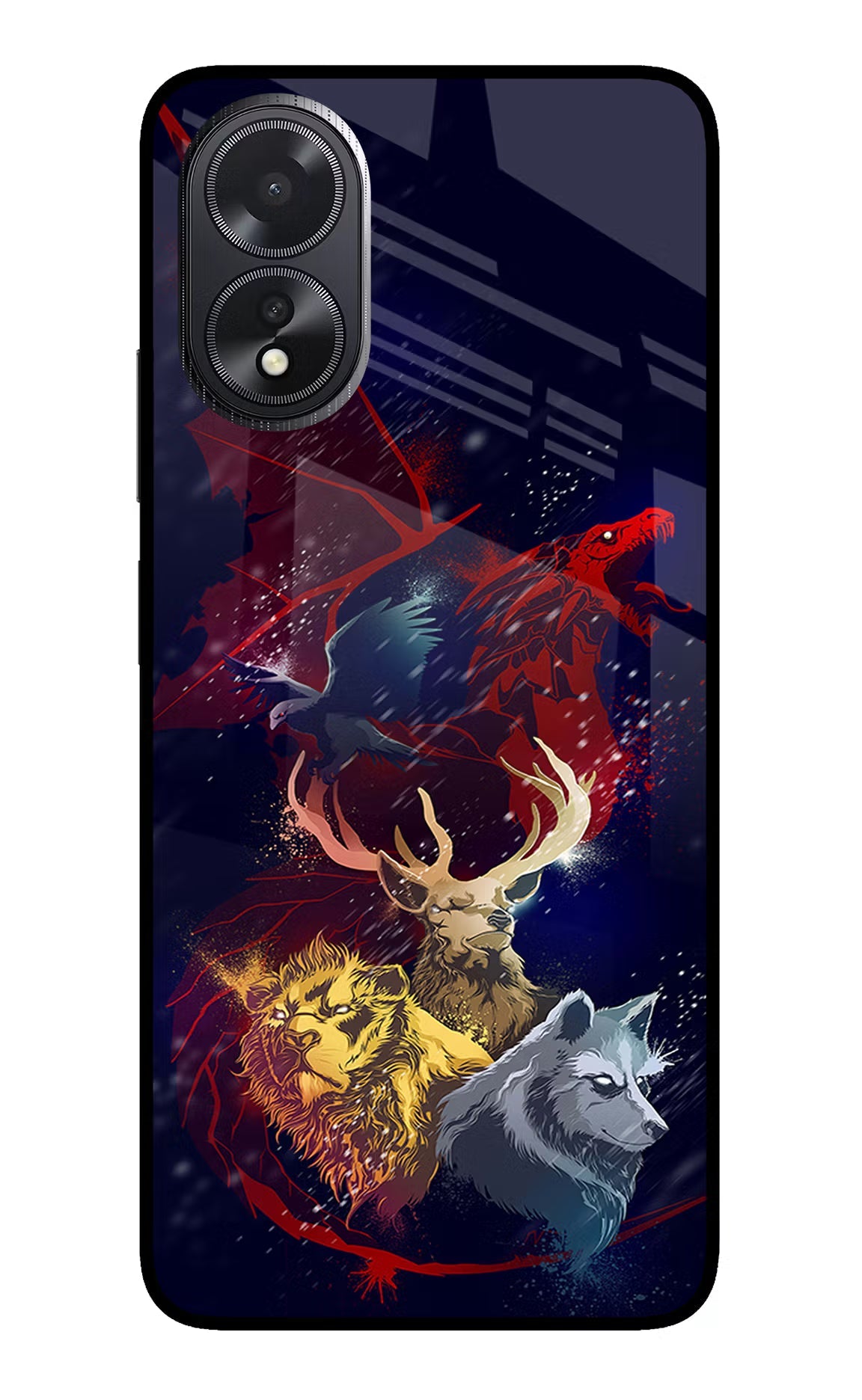 Game Of Thrones Oppo A18/Oppo A38 Glass Case Back Cover by Casekaro