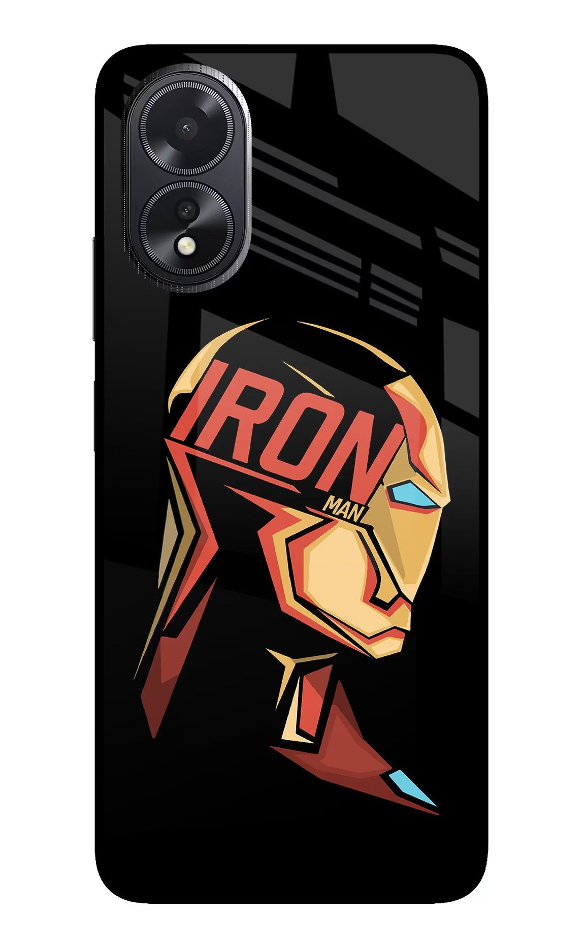 IronMan Oppo A18/Oppo A38 Glass Case Back Cover by Casekaro