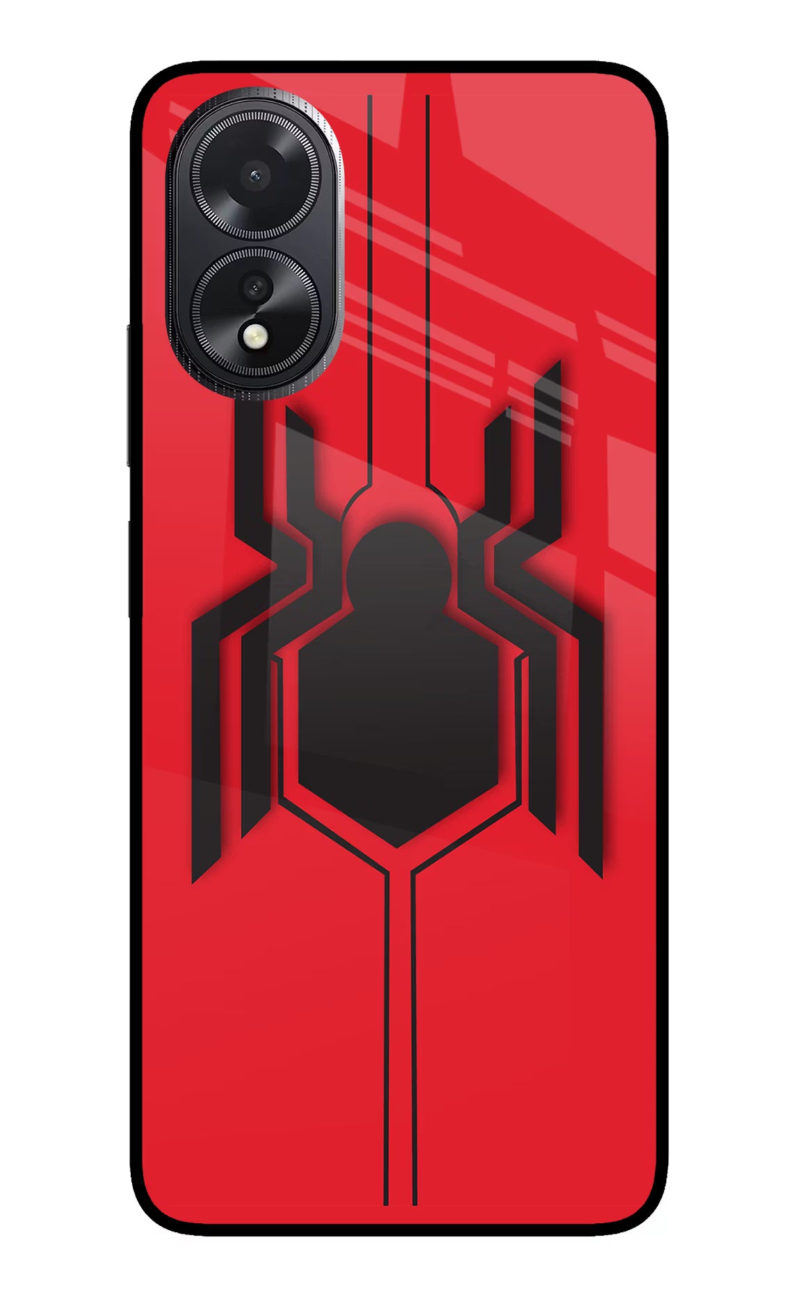 Spider Oppo A18/Oppo A38 Glass Case Back Cover by Casekaro