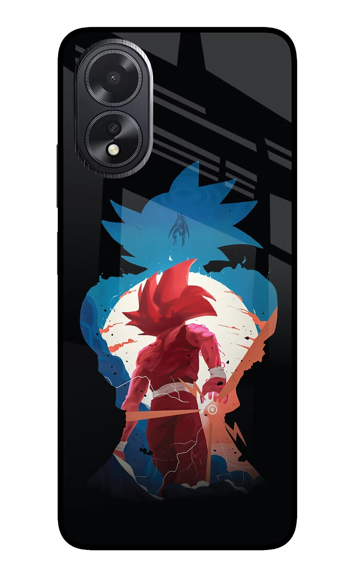 Goku Oppo A18/Oppo A38 Glass Case Back Cover by Casekaro