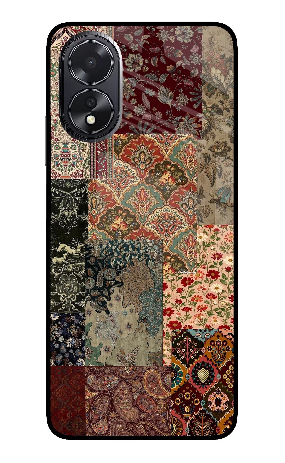 Desi Print Oppo A18/Oppo A38 Glass Case Back Cover by Casekaro