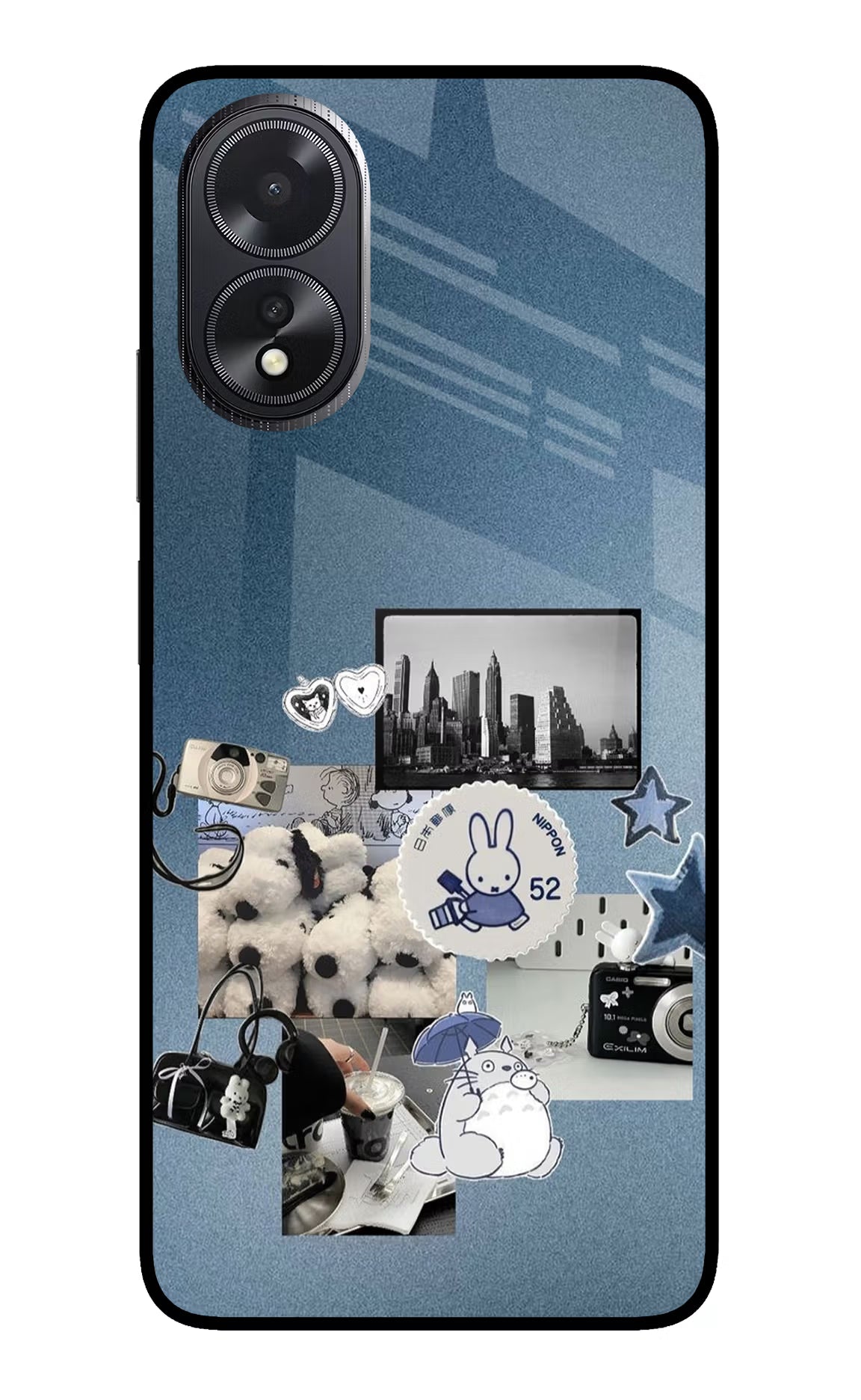 Miffy Oppo A18/Oppo A38 Glass Case Back Cover by Casekaro