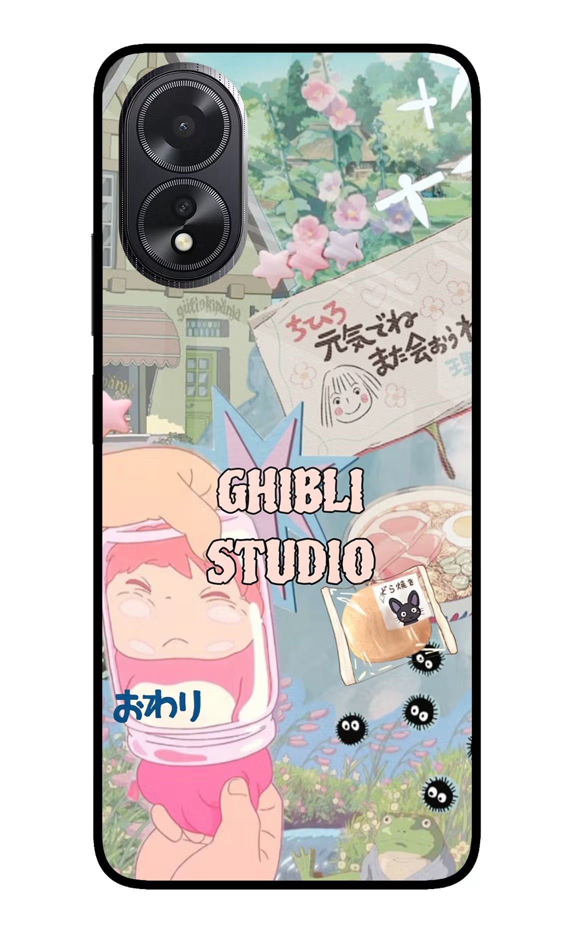 Studio Ghibli Oppo A18/Oppo A38 Glass Case Back Cover by Casekaro