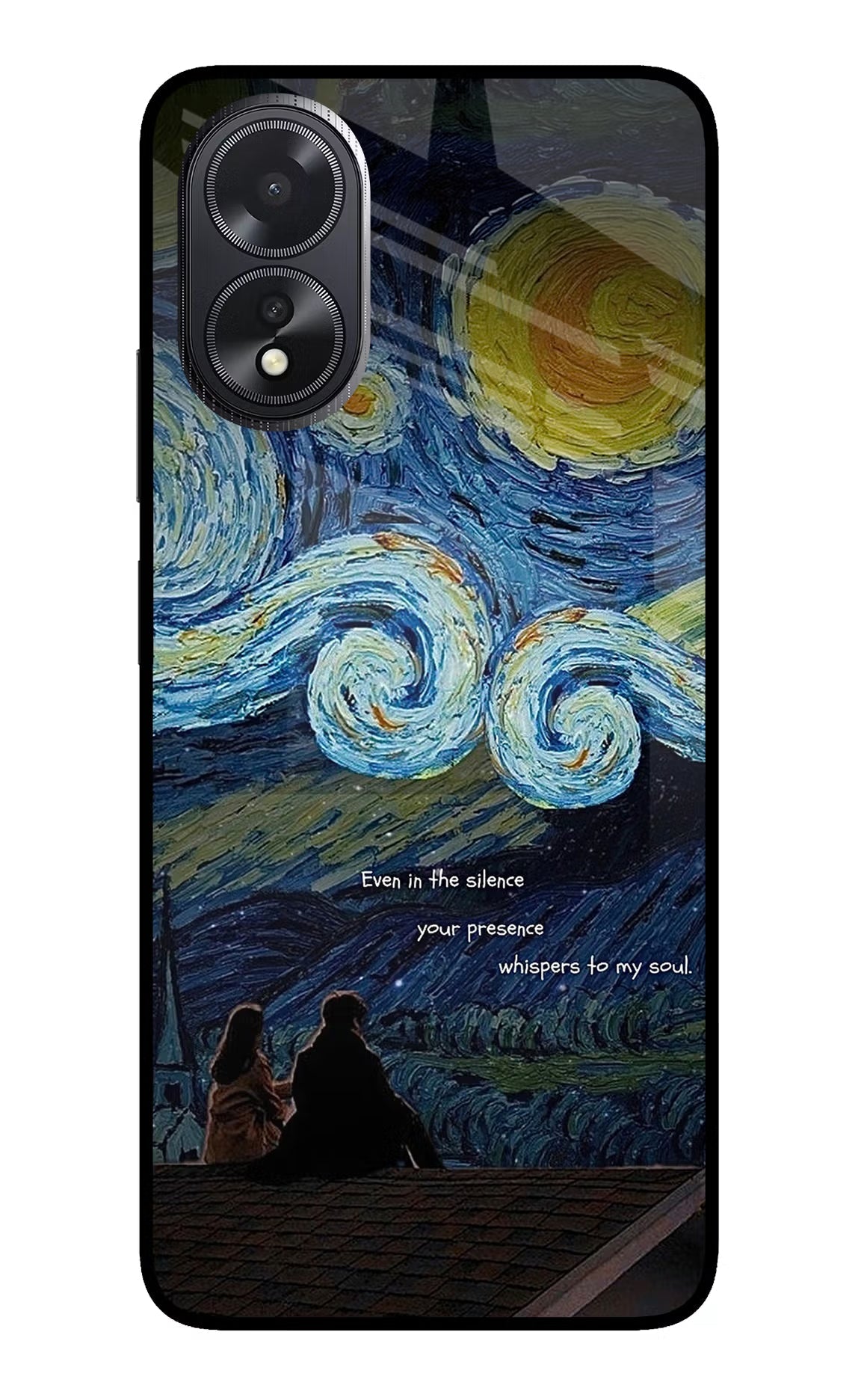 Softcore Oppo A18/Oppo A38 Glass Case Back Cover by Casekaro