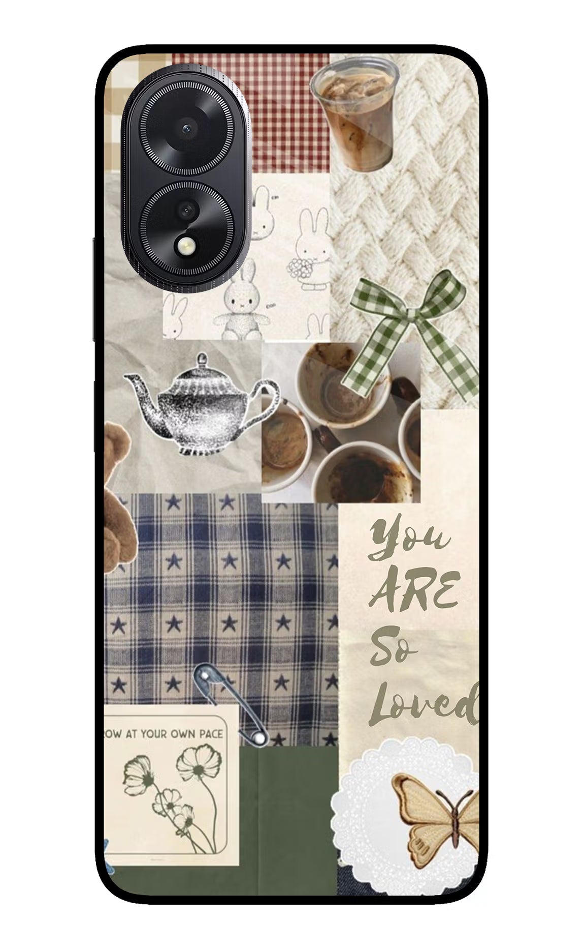 Cookie Oppo A18/Oppo A38 Glass Case Back Cover by Casekaro