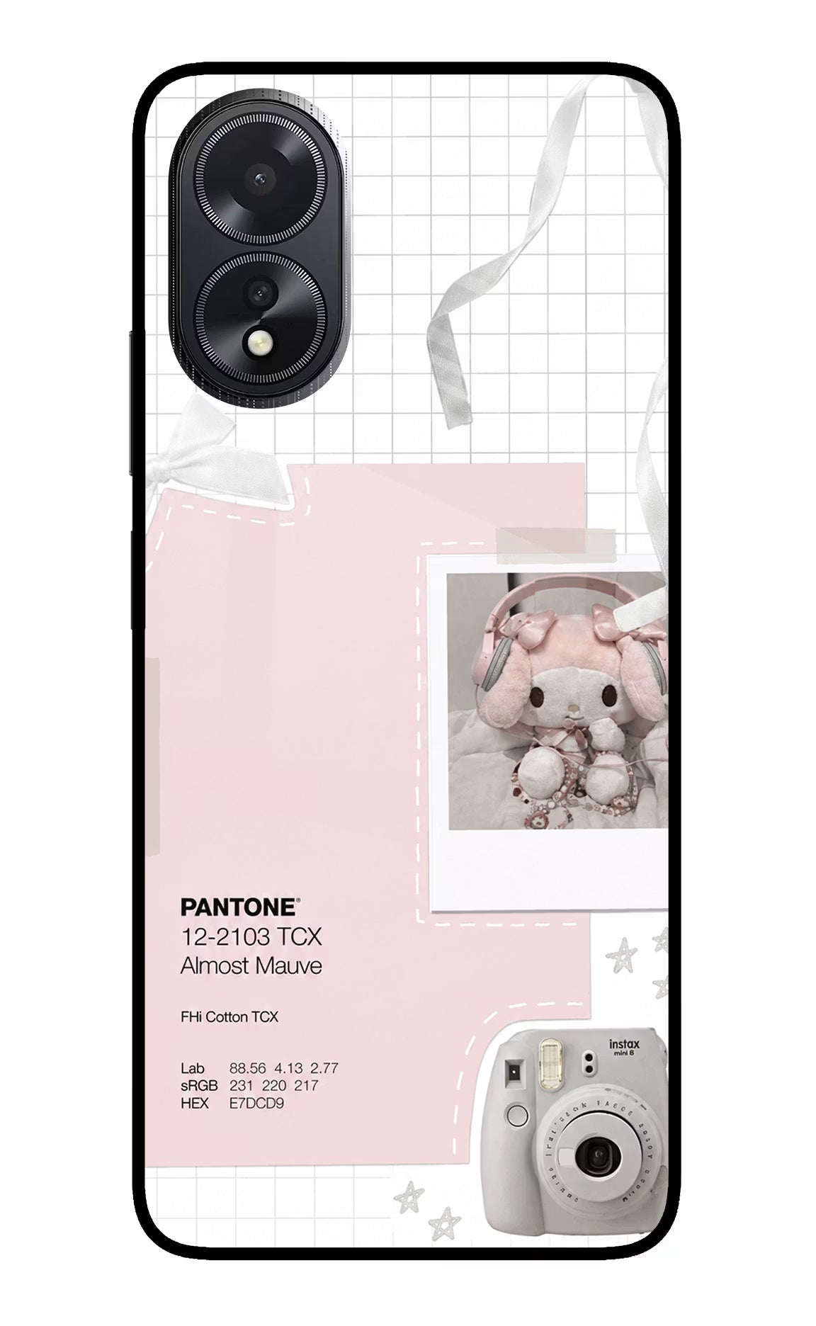Pantone Asthetic Oppo A18/Oppo A38 Glass Case Back Cover by Casekaro