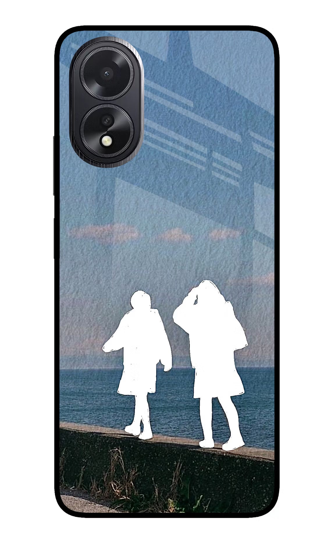Coastal Dream Oppo A18/Oppo A38 Glass Case Back Cover by Casekaro