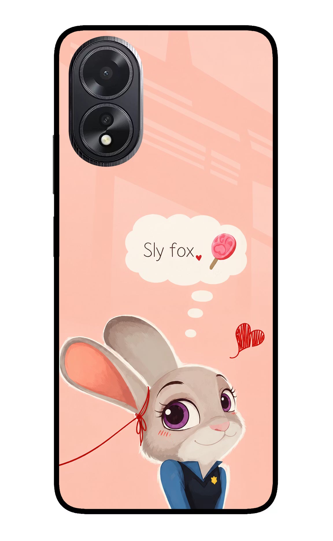 Judy Charm Oppo A18/Oppo A38 Glass Case Back Cover by Casekaro