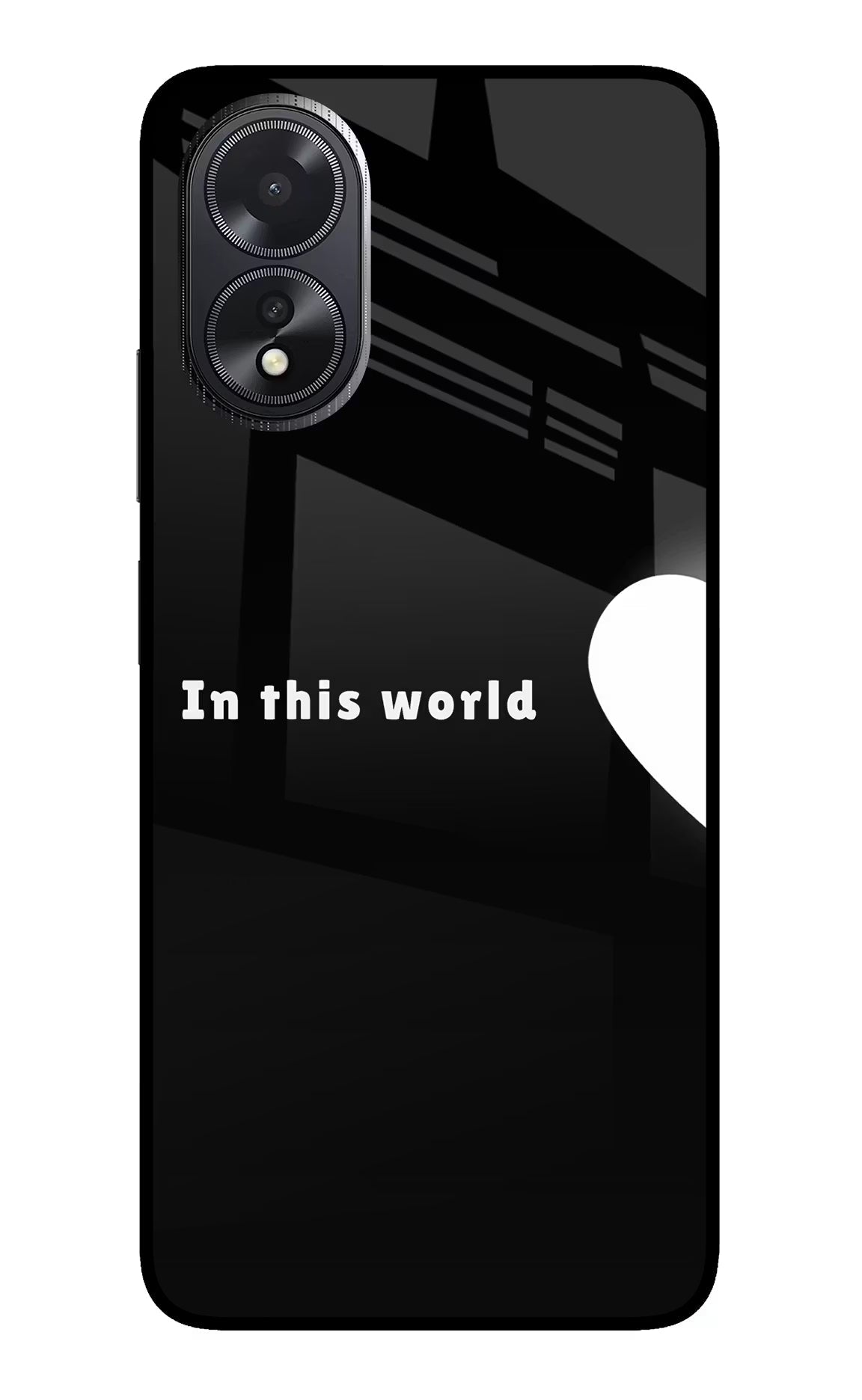 This World Oppo A18/Oppo A38 Glass Case Back Cover by Casekaro
