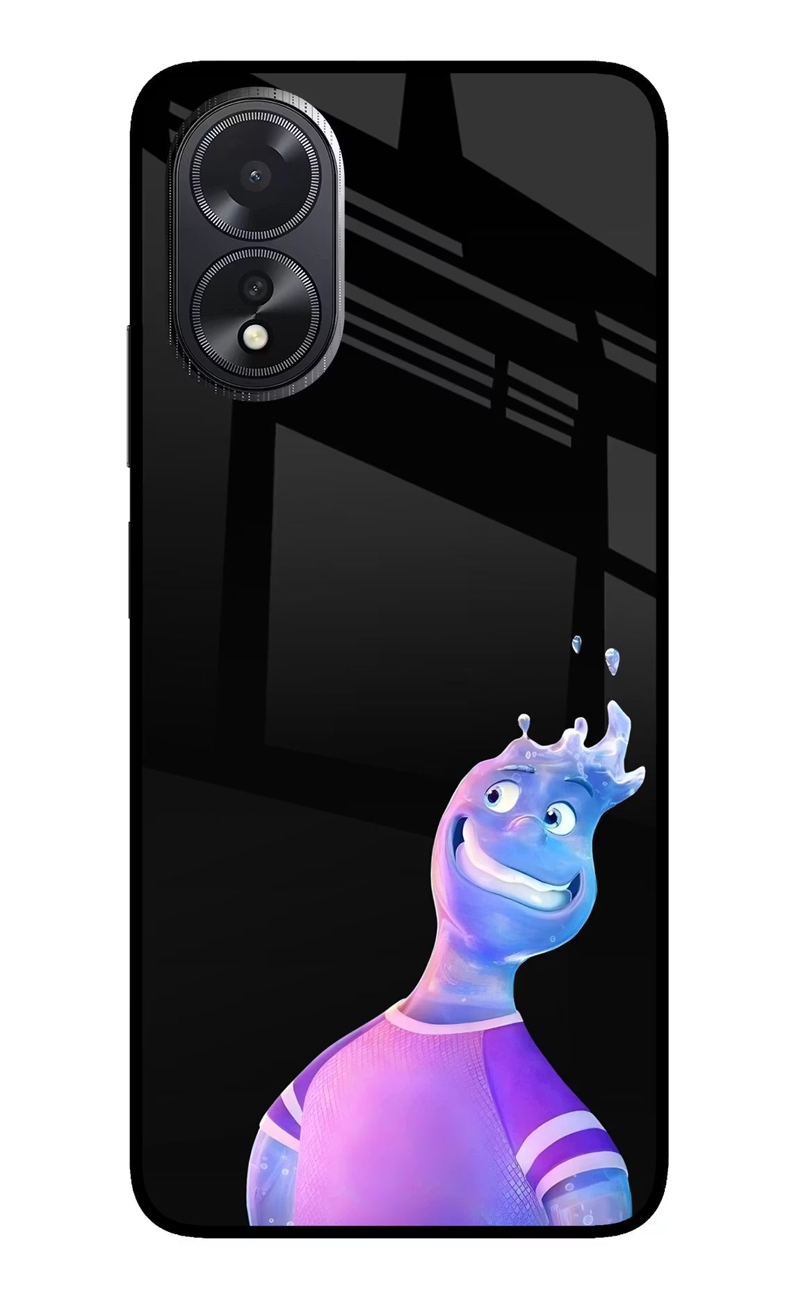 Wade Wave Oppo A18/Oppo A38 Glass Case Back Cover by Casekaro