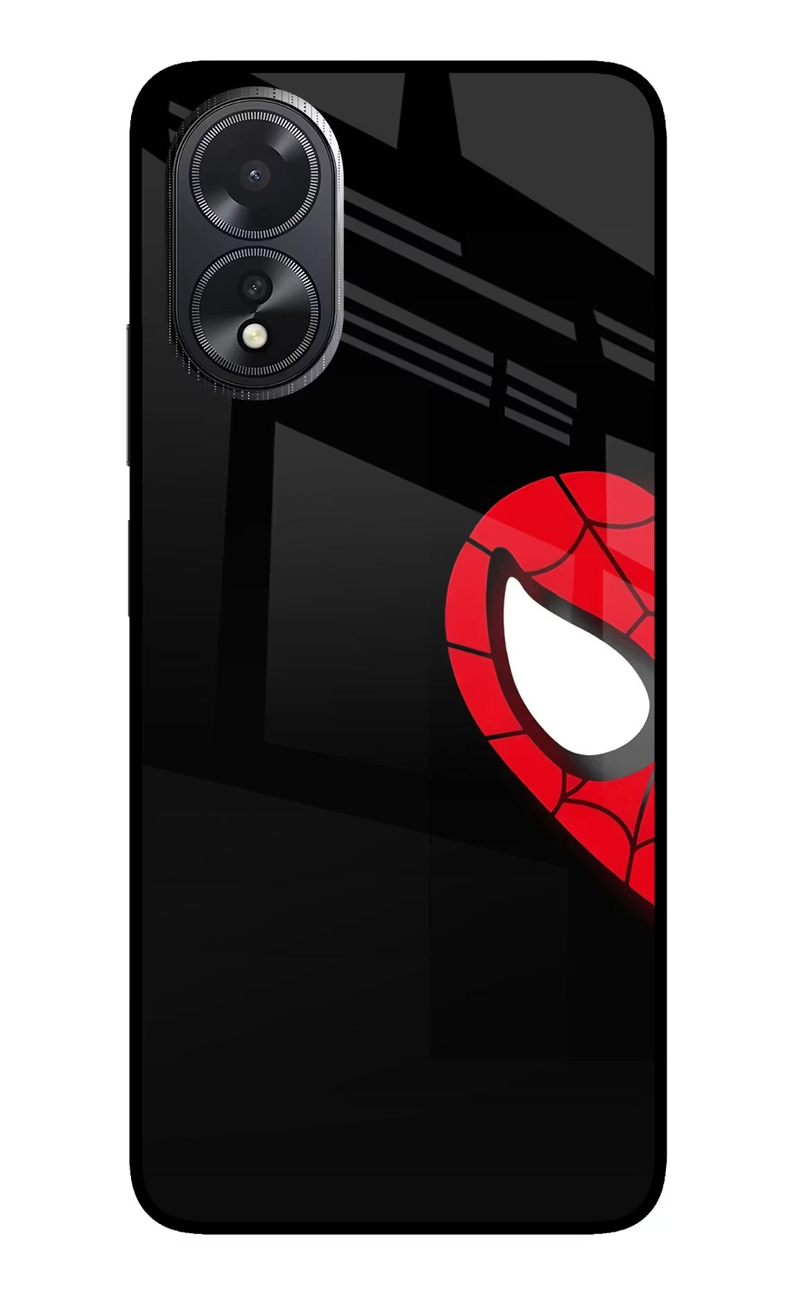 Peter Mask Oppo A18/Oppo A38 Glass Case Back Cover by Casekaro