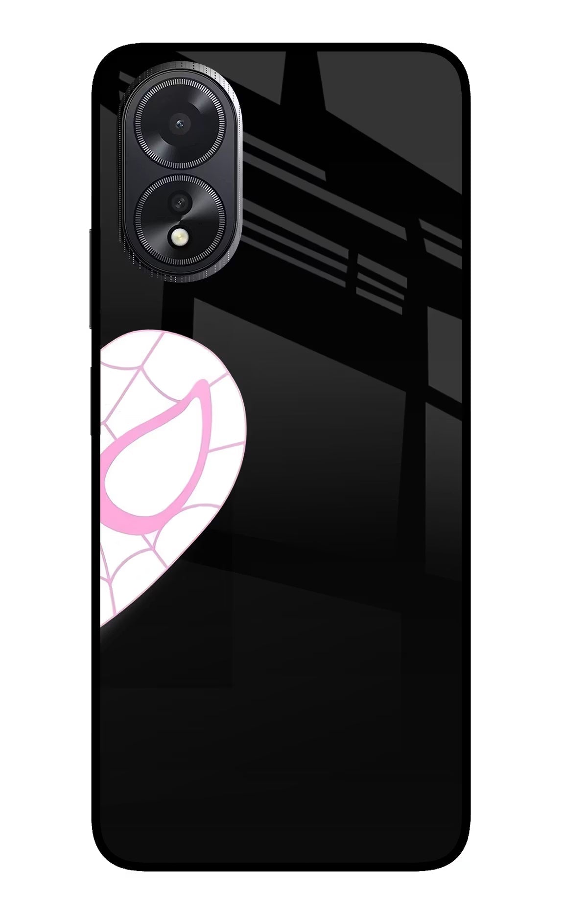 Gwen Mask Oppo A18/Oppo A38 Glass Case Back Cover by Casekaro