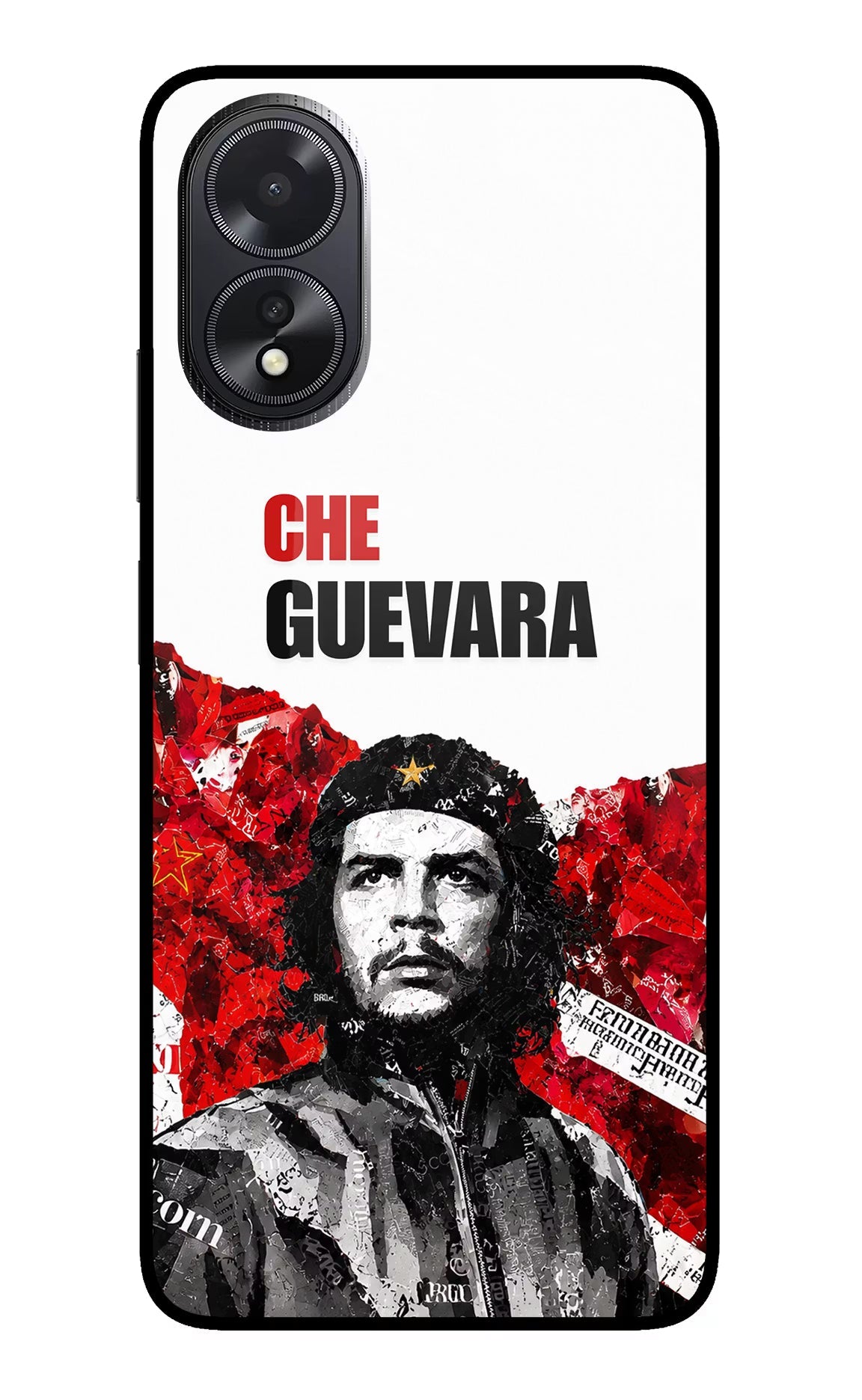 Che Guevara Revolution Oppo A18/Oppo A38 Glass Case Back Cover by Casekaro
