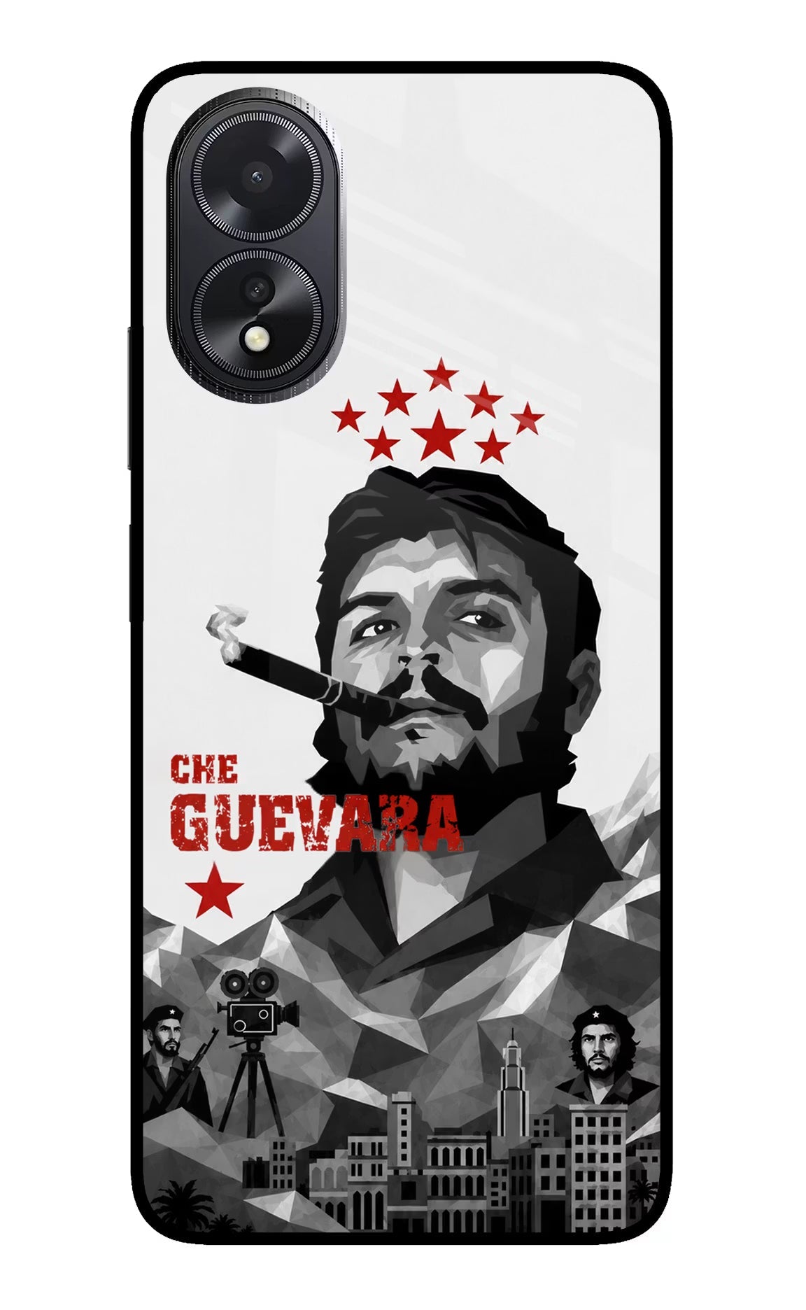 Che Guevara Iconic Oppo A18/Oppo A38 Glass Case Back Cover by Casekaro