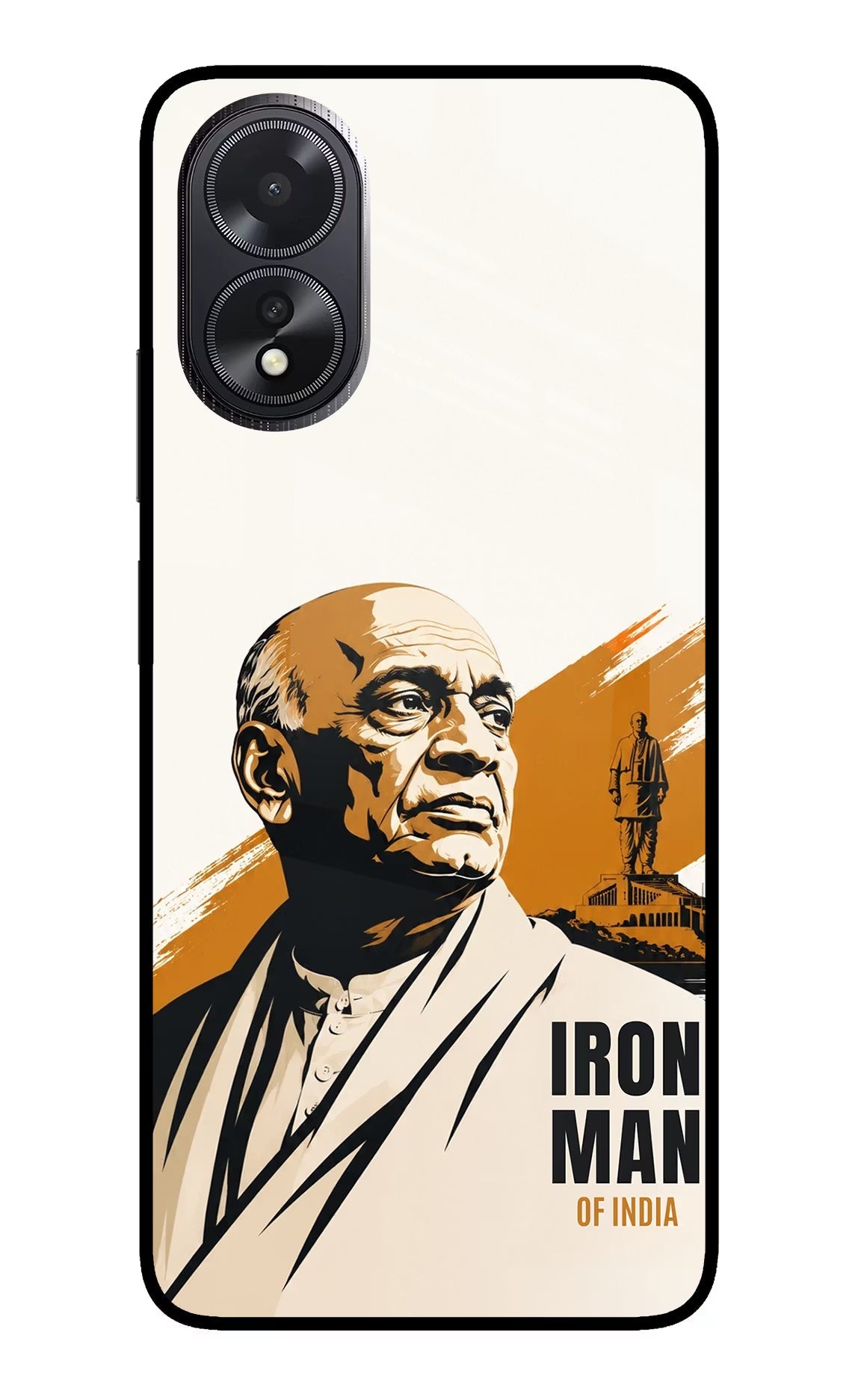 Sardar Patel Iron Will Oppo A18/Oppo A38 Glass Case Back Cover by Casekaro