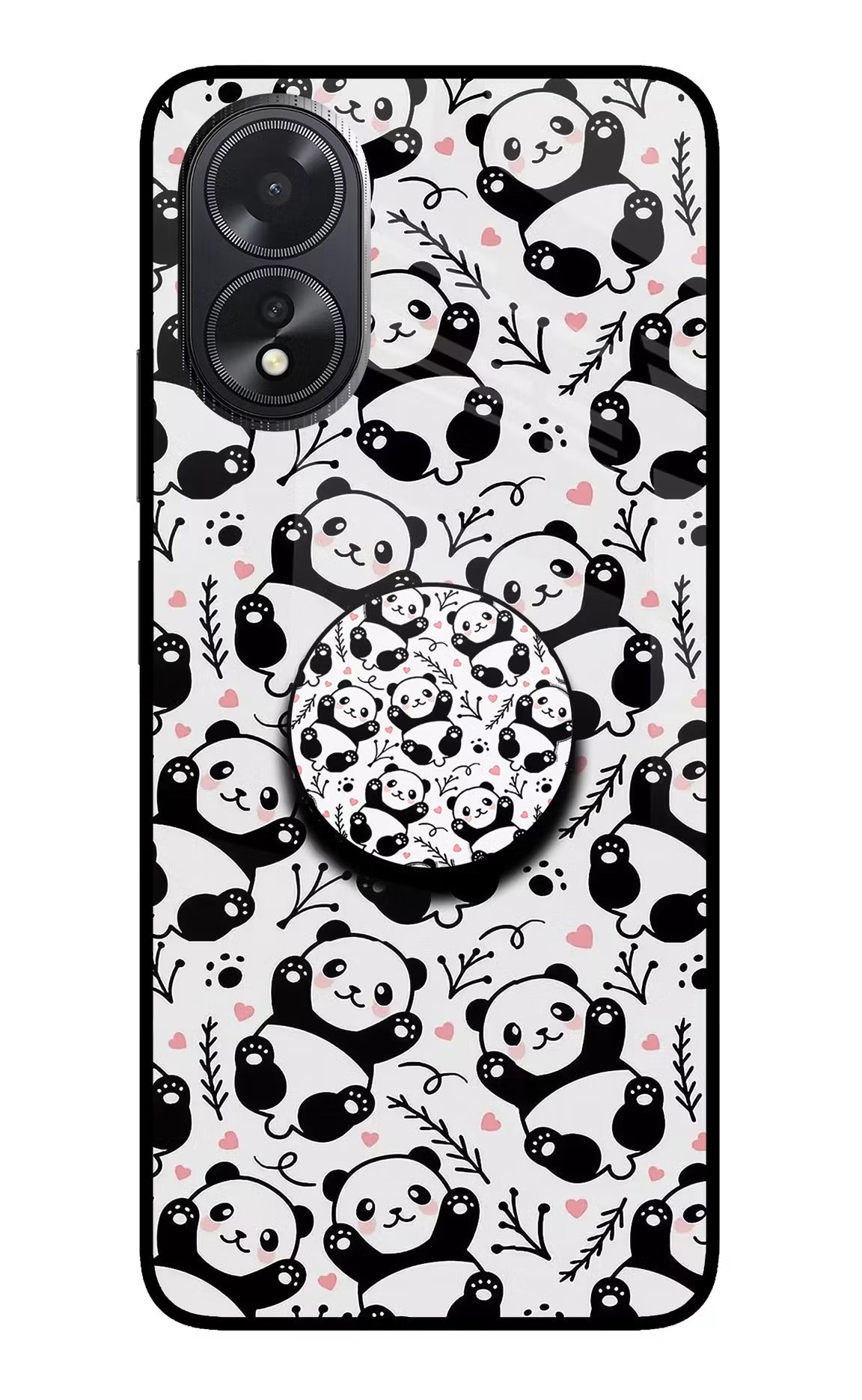 Cute Panda Oppo A18/Oppo A38 Pop Case by Casekaro