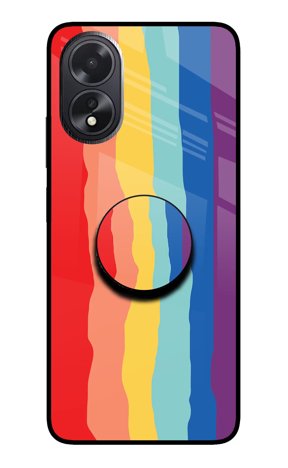 Rainbow Oppo A18/Oppo A38 Pop Case by Casekaro