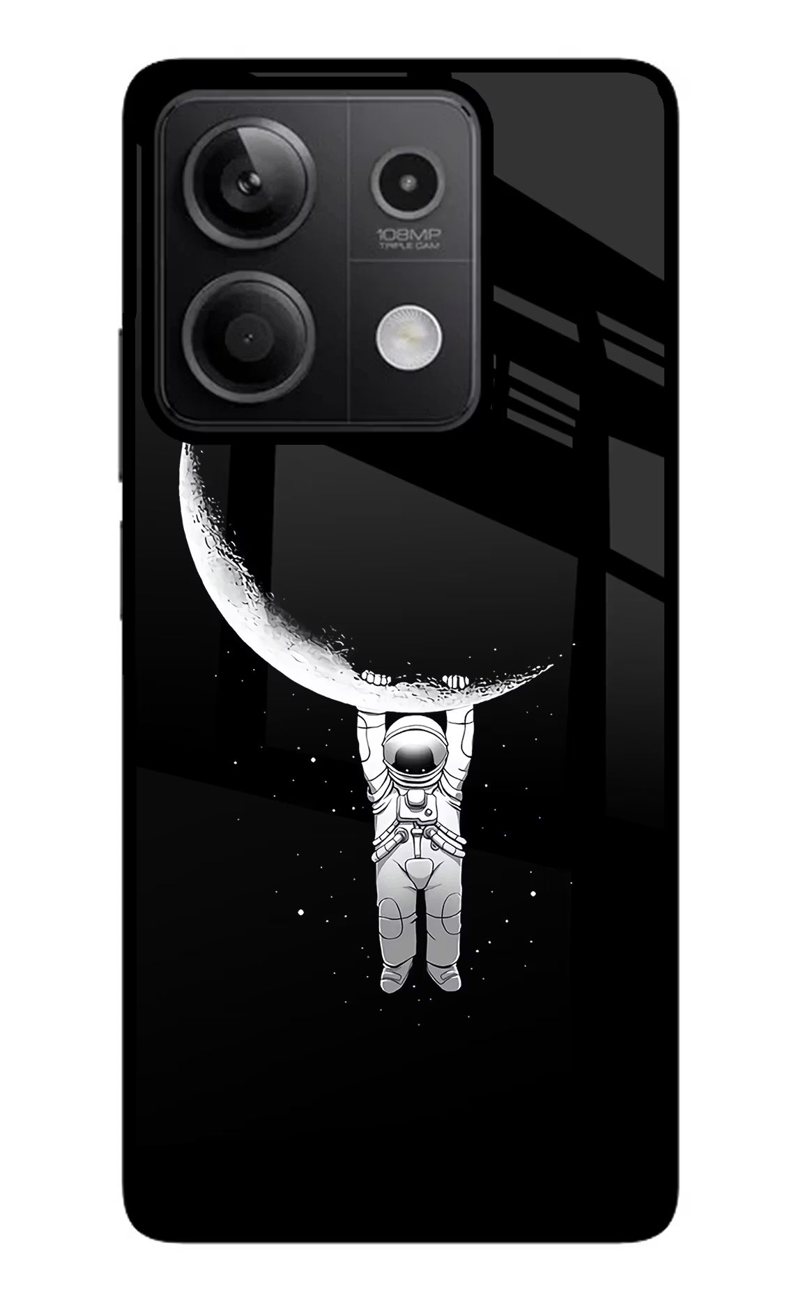 Moon Space Redmi Note 13 5G Glass Case Back Cover by Casekaro