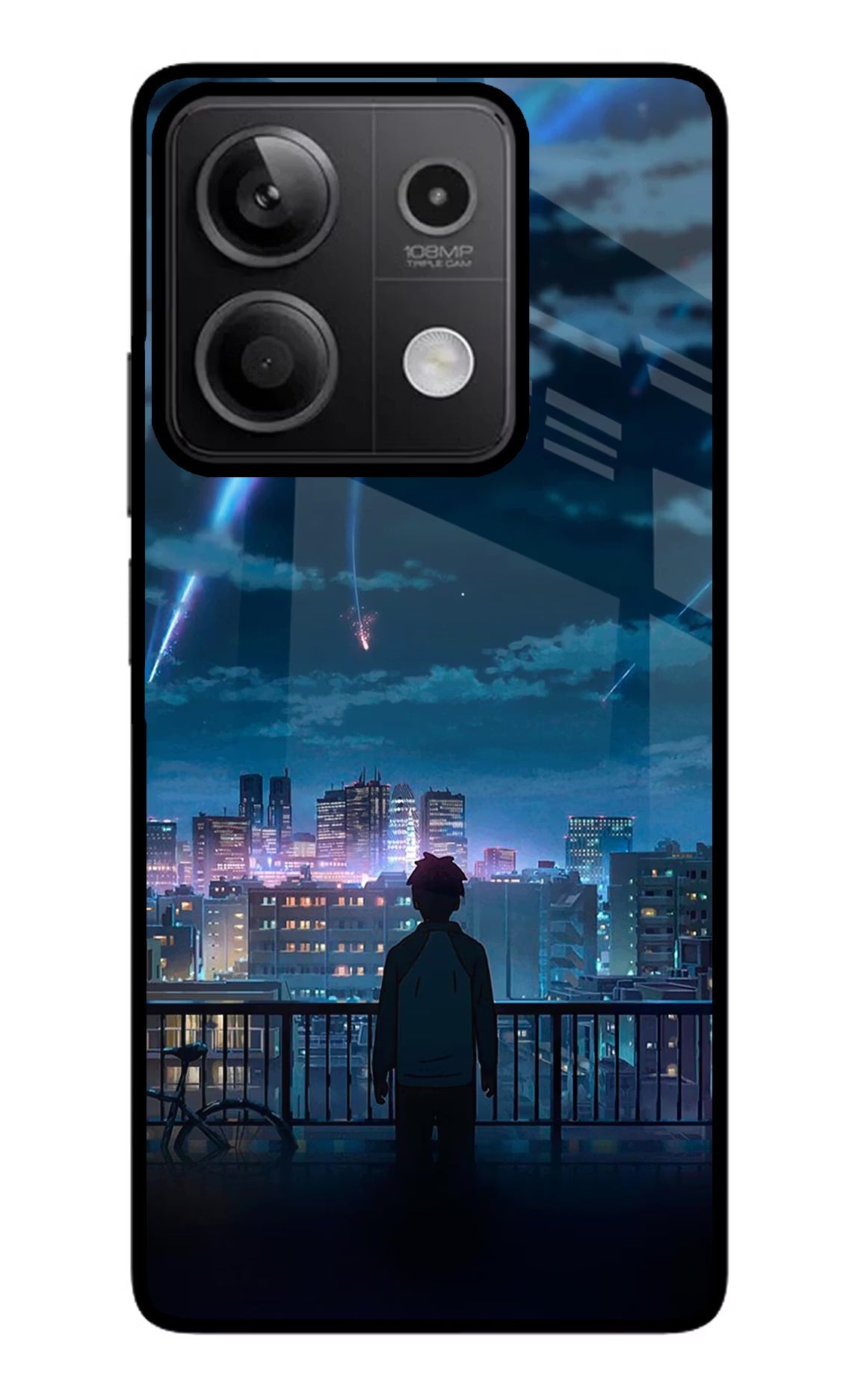 Anime Redmi Note 13 5G Glass Case Back Cover by Casekaro