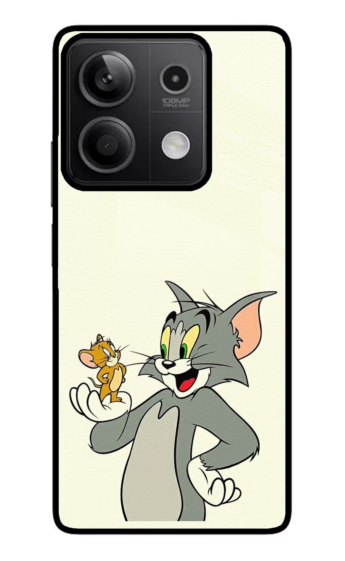 Tom & Jerry Redmi Note 13 5G Glass Case Back Cover by Casekaro