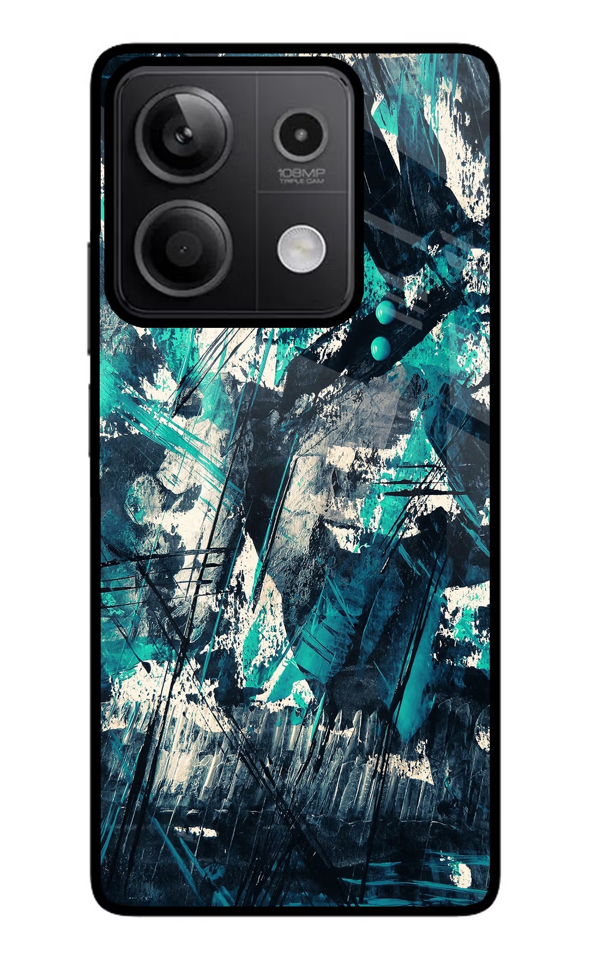 Artwork Redmi Note 13 5G Glass Case Back Cover by Casekaro