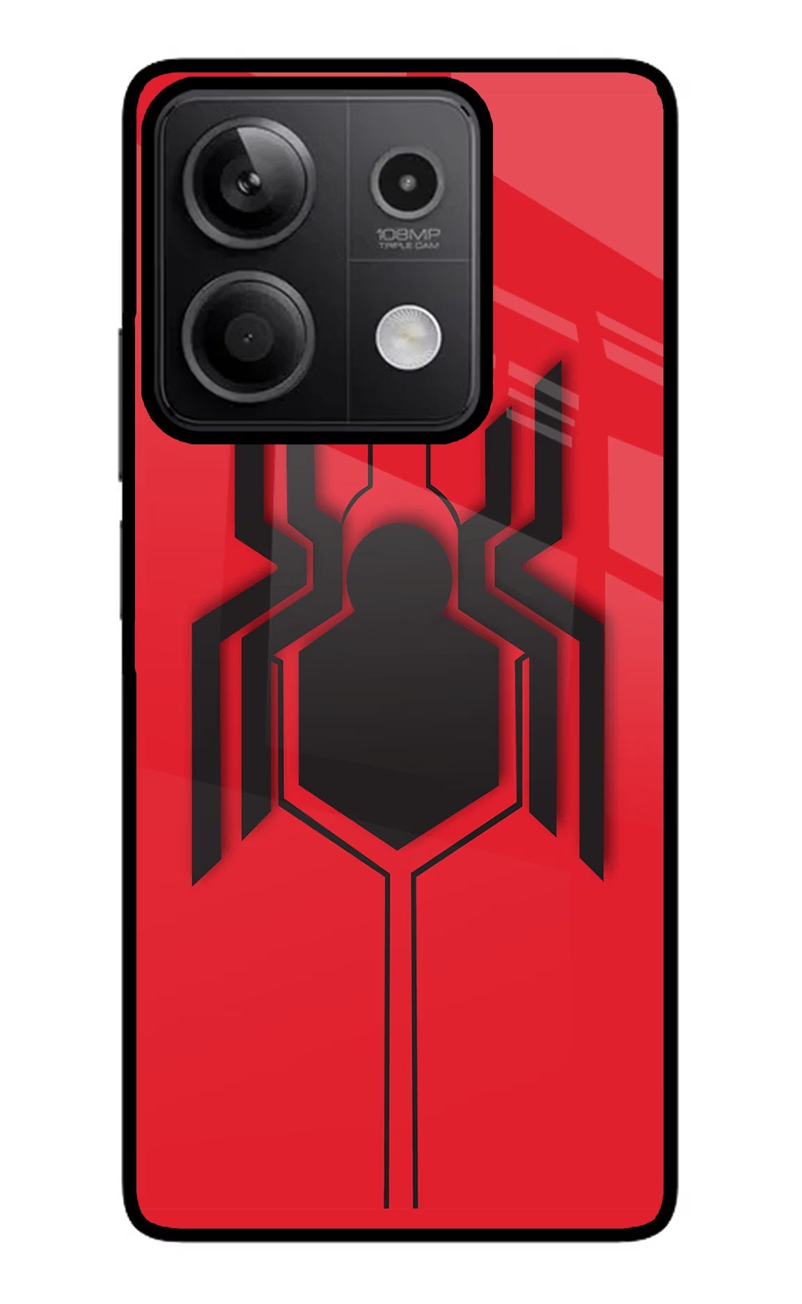 Spider Redmi Note 13 5G Glass Case Back Cover by Casekaro