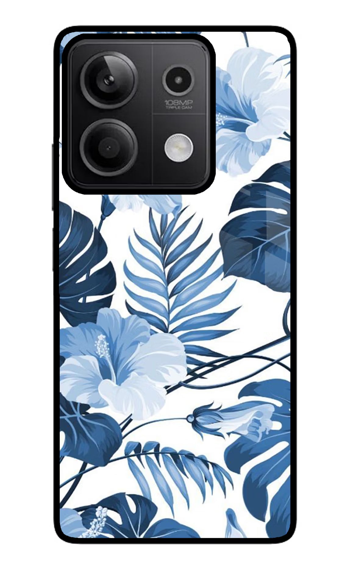 Fabric Art Redmi Note 13 5G Glass Case Back Cover by Casekaro