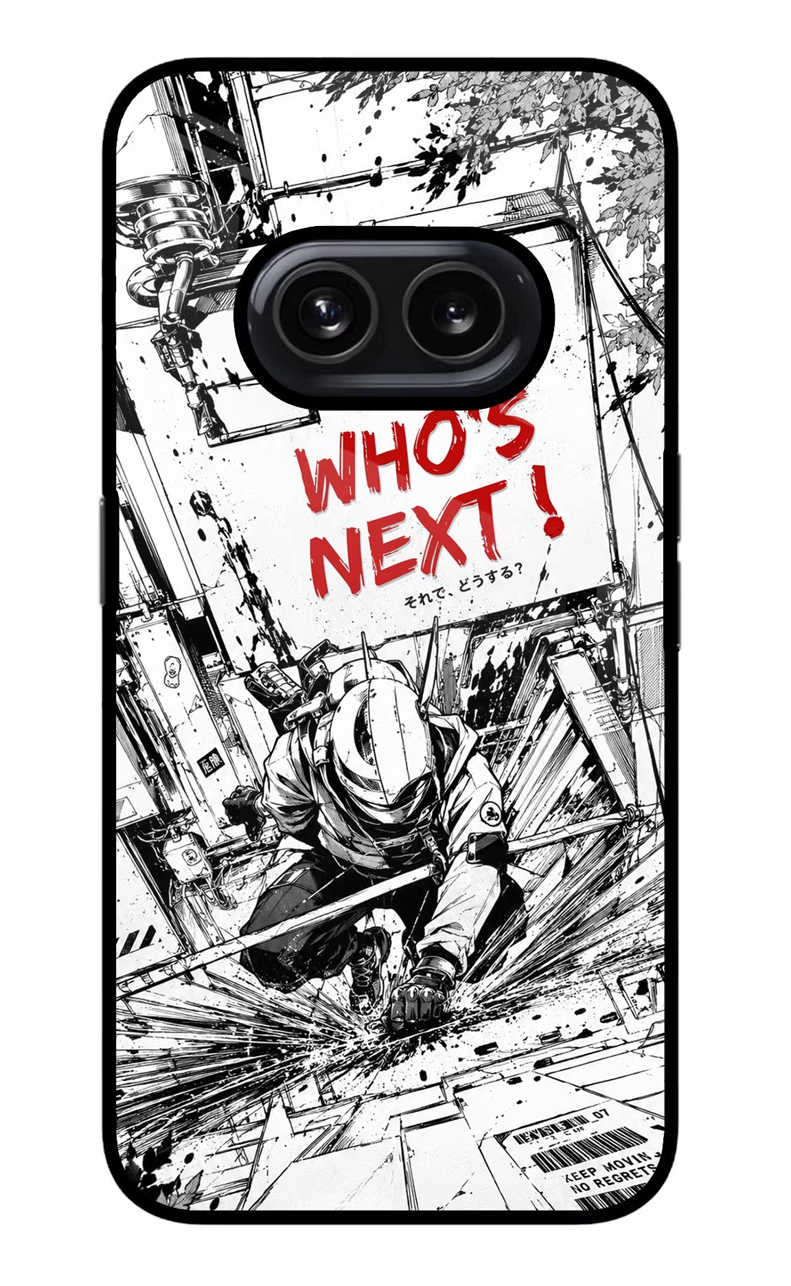 Who's Next Nothing Phone 2A Glass Case Back Cover by Casekaro
