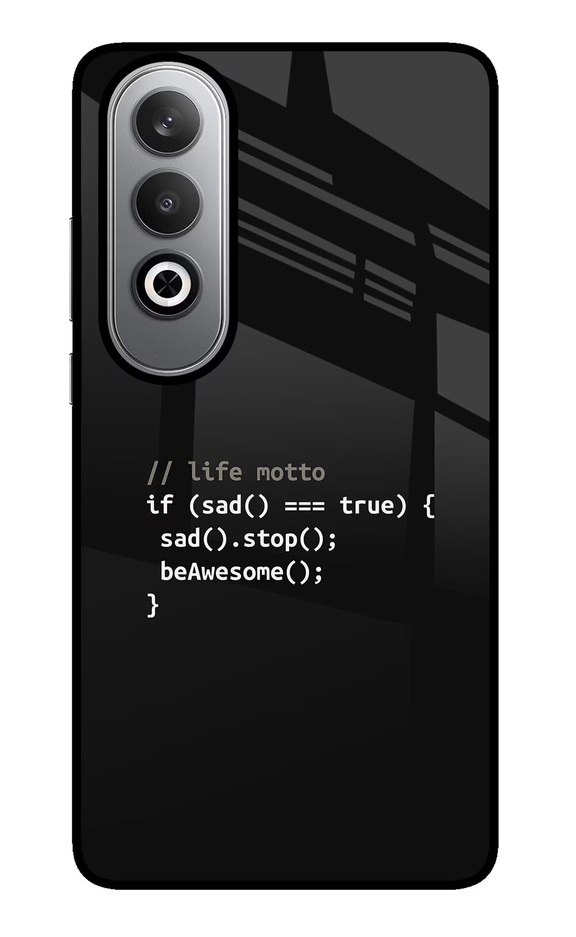 Life Motto Code Oneplus Nord CE4 Glass Case Back Cover by Casekaro