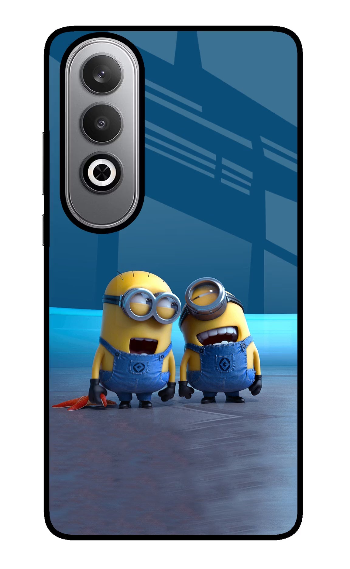 Minion Laughing Oneplus Nord CE4 Glass Case Back Cover by Casekaro