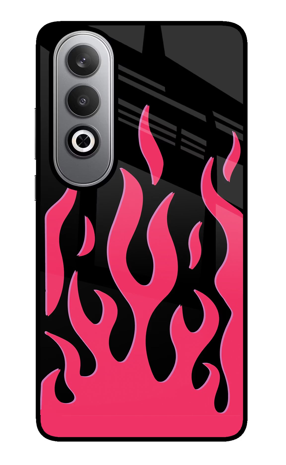 Fire Flames Oneplus Nord CE4 Glass Case Back Cover by Casekaro