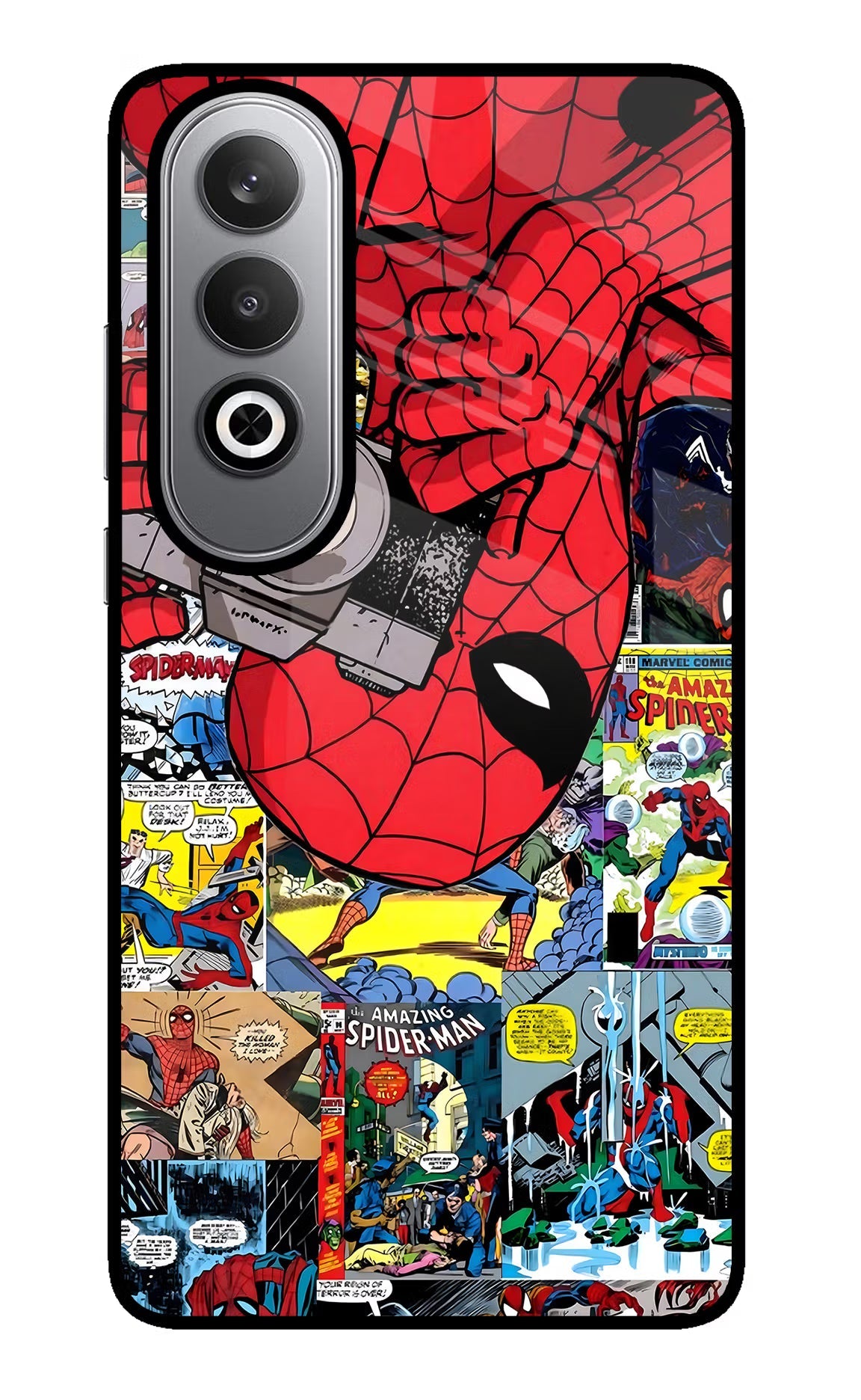 Spider Man Oneplus Nord CE4 Glass Case Back Cover by Casekaro
