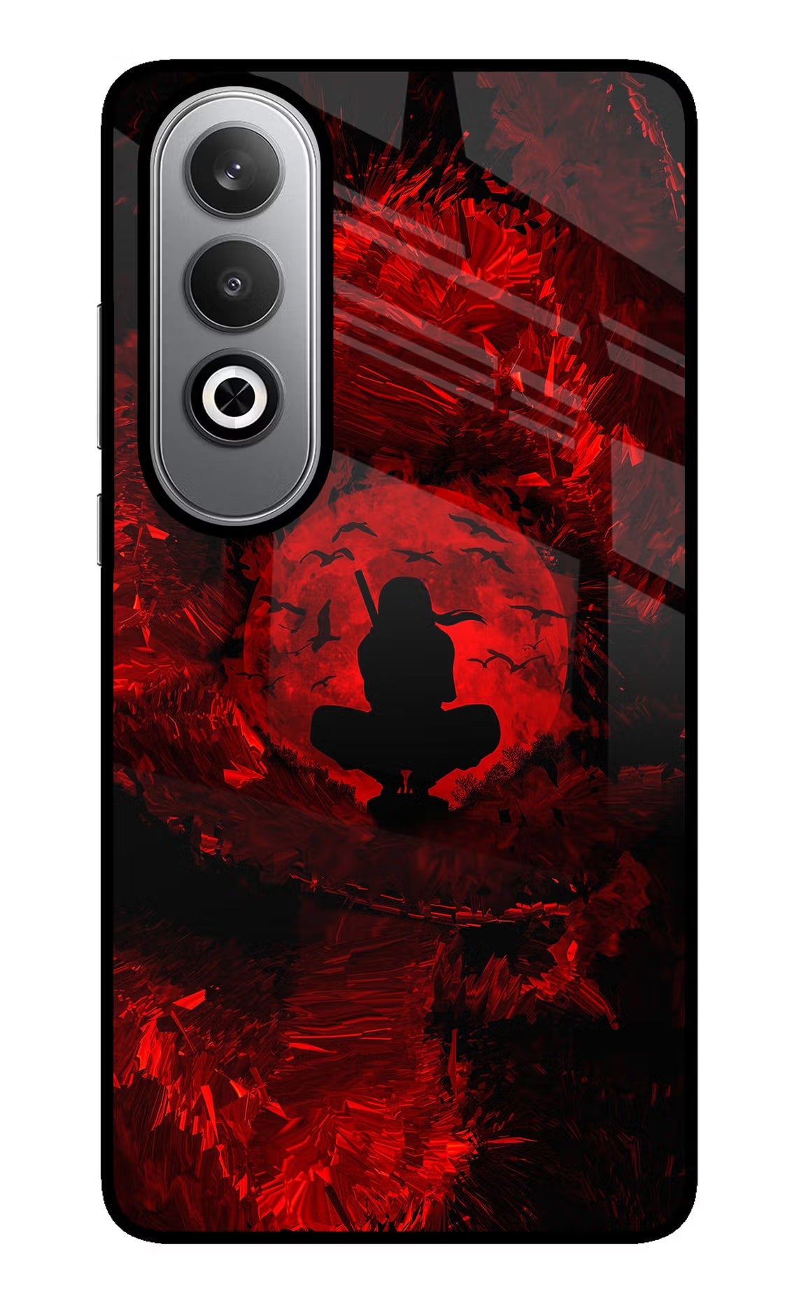 Itachi Uchiha Oneplus Nord CE4 Glass Case Back Cover by Casekaro