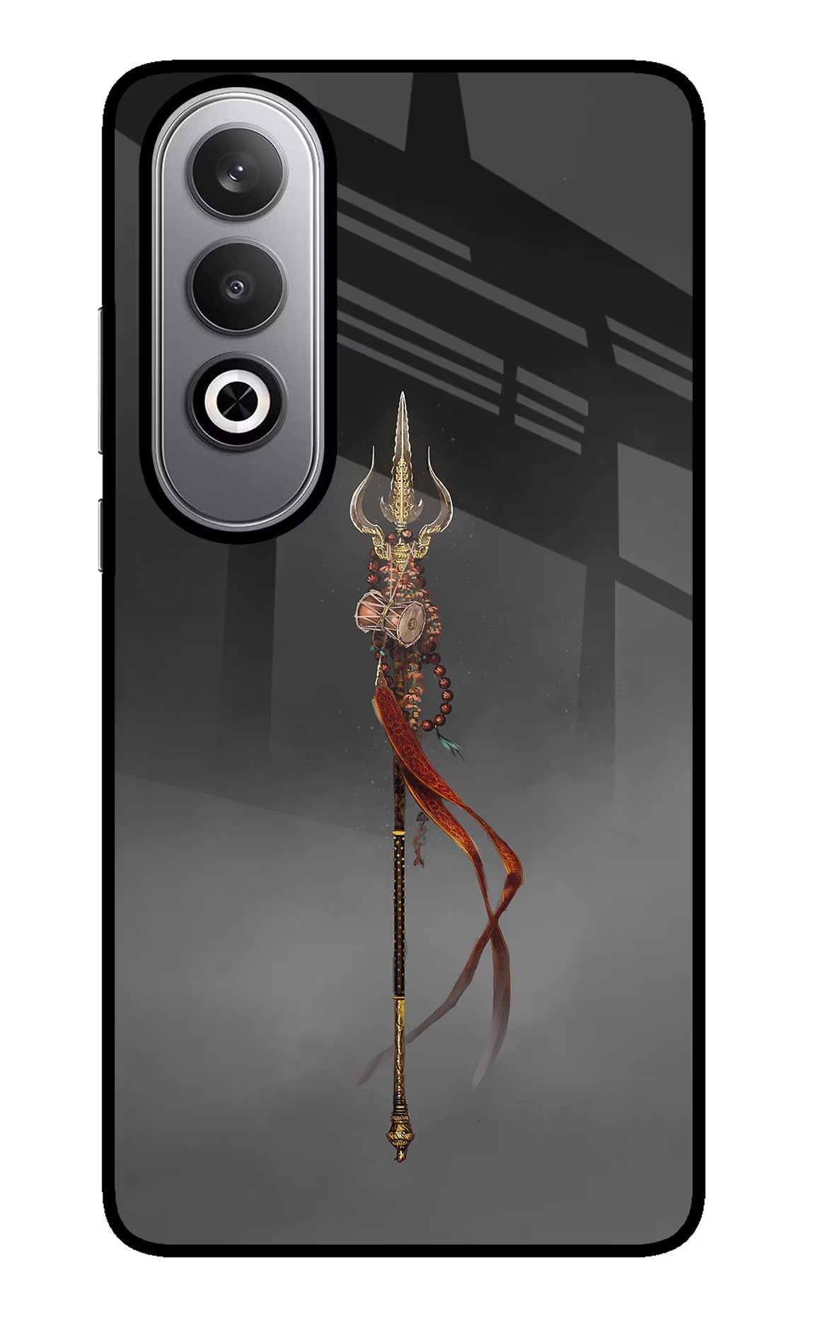Shiv Trishul Oneplus Nord CE4 Glass Case Back Cover by Casekaro