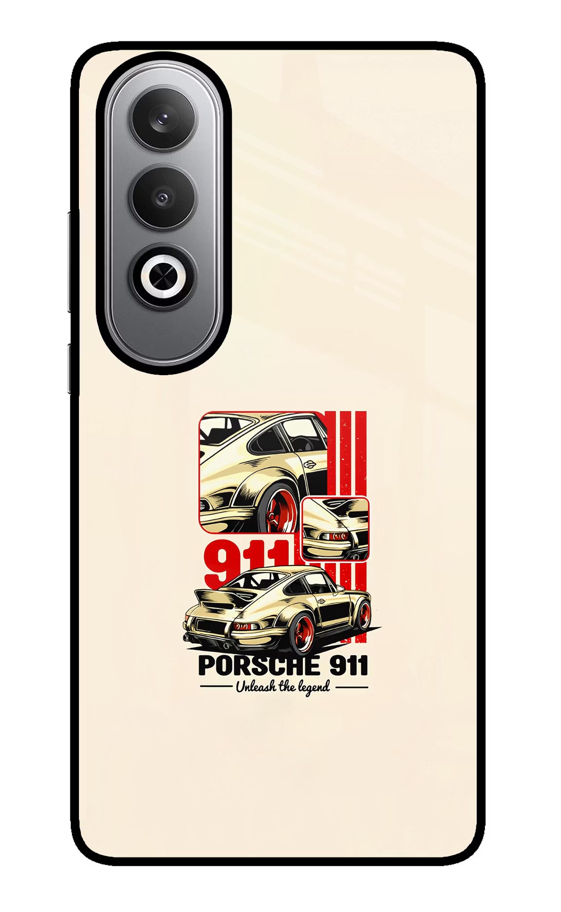 Classic Porsche 911 Oneplus Nord CE4 Glass Case Back Cover by Casekaro