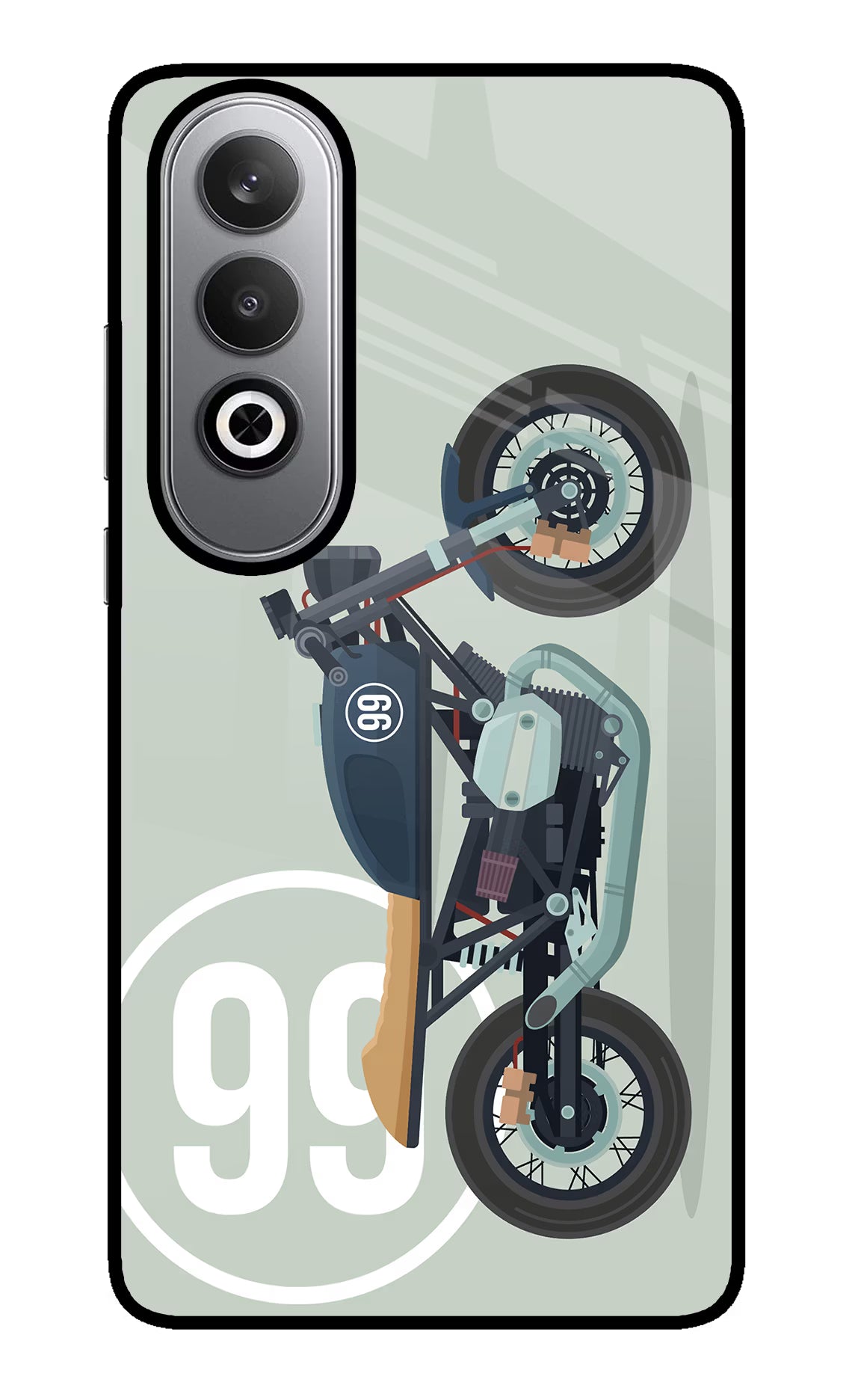 Classic Cafe Racer 99 Oneplus Nord CE4 Glass Case Back Cover by Casekaro
