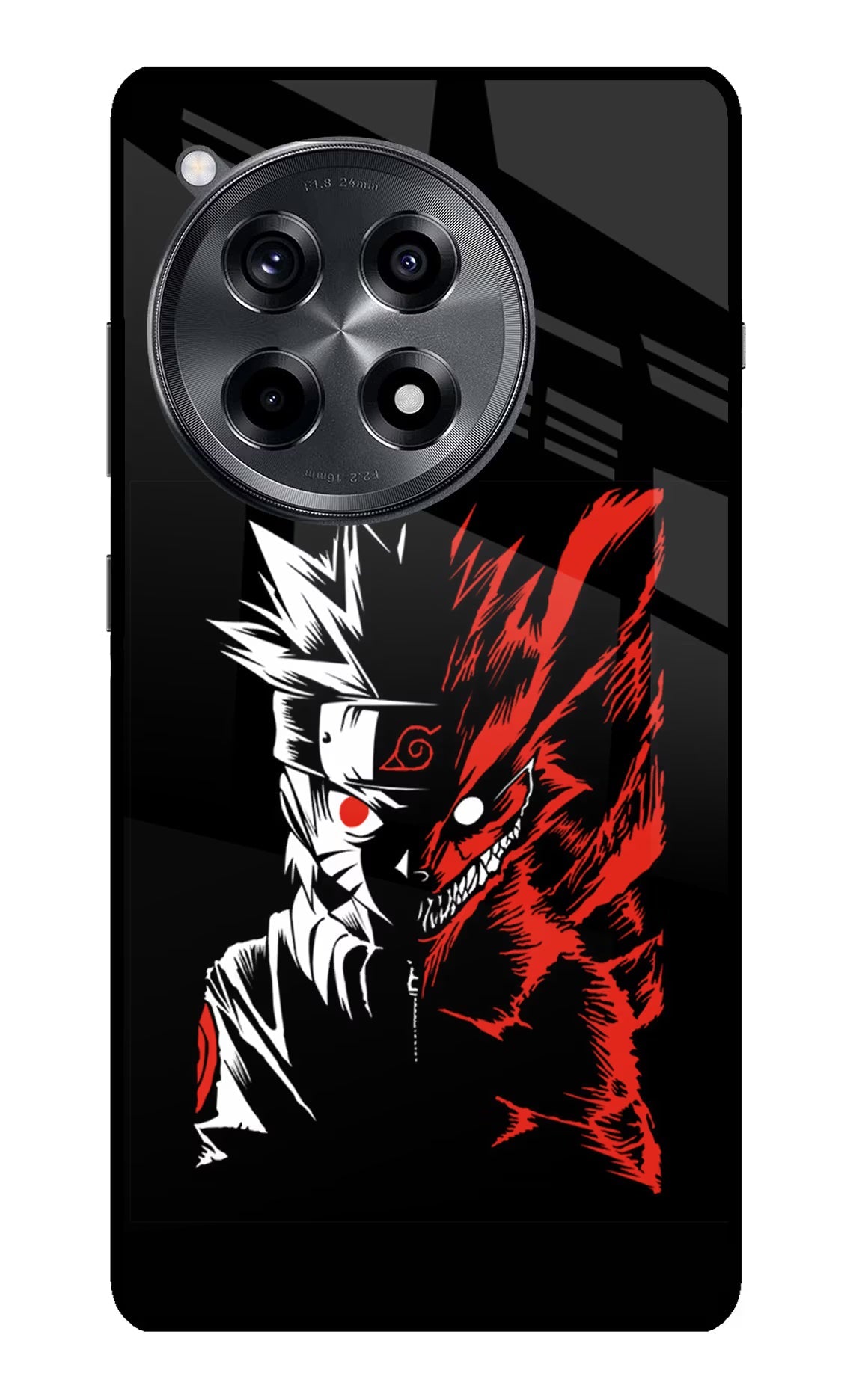 Naruto Two Face OnePlus 12R Glass Case Back Cover by Casekaro