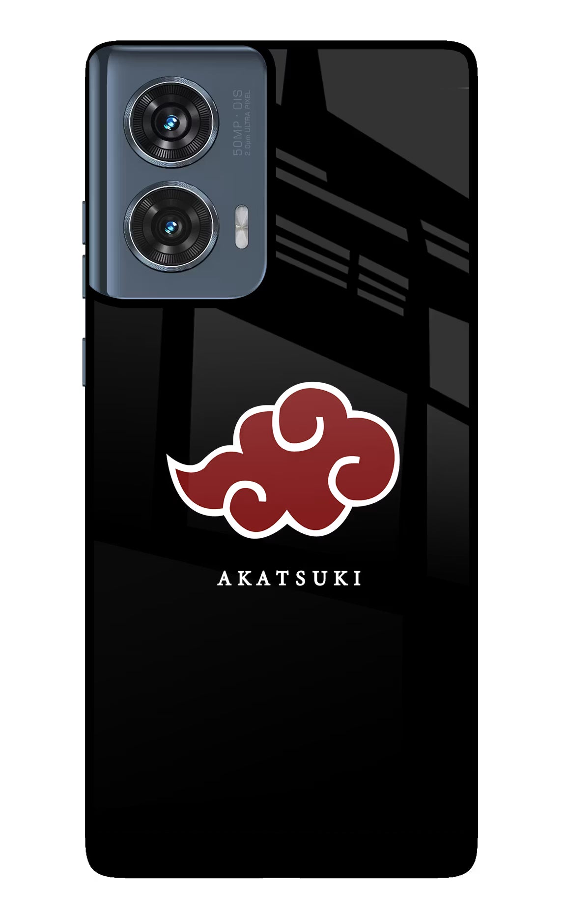 Akatsuki Moto Edge 50 Fusion Glass Case Back Cover by Casekaro